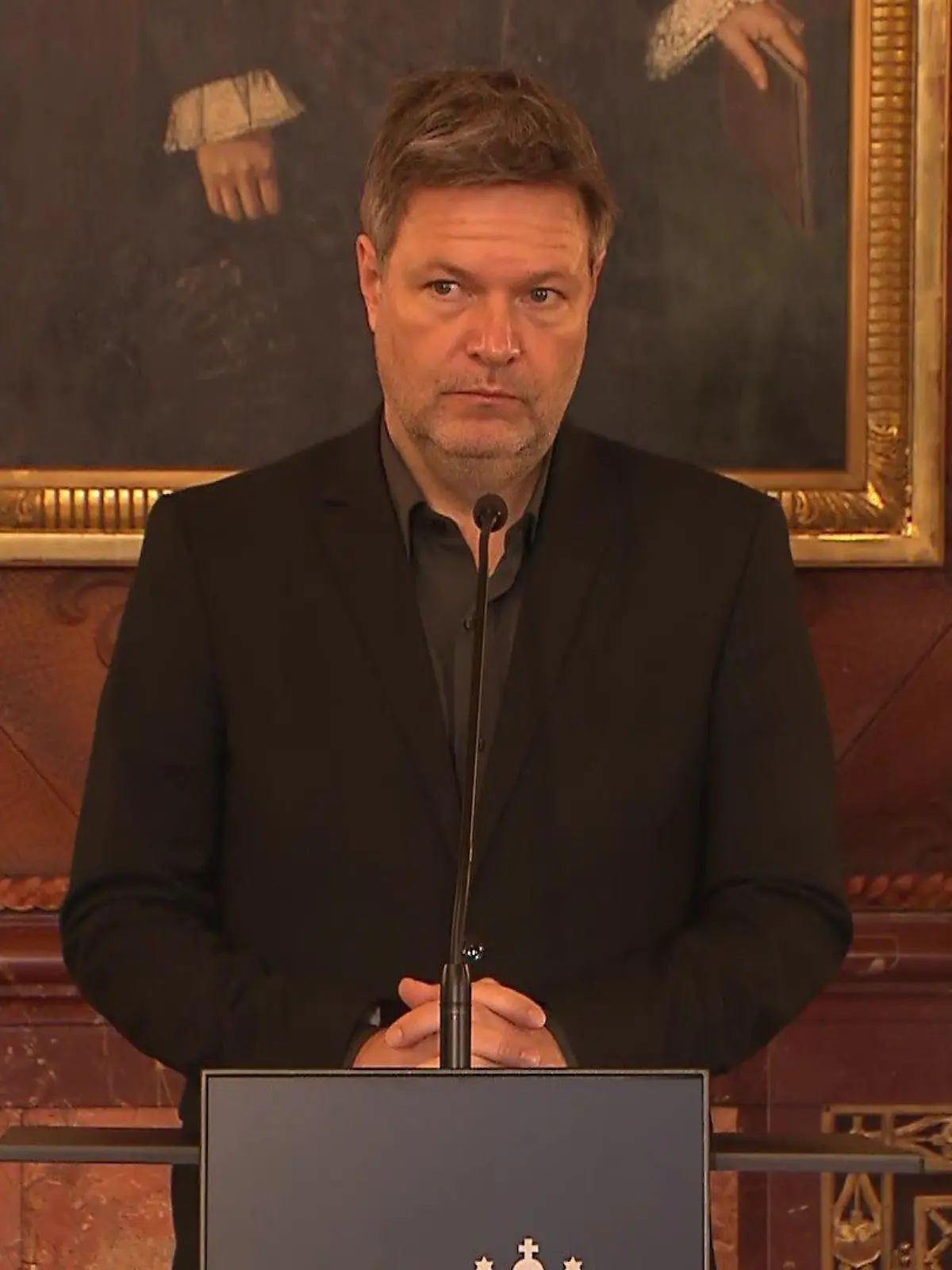 Bundeswirtschafts- und Klimaschutzminister Robert Habeck zu Besuch im Hamburger Rathaus