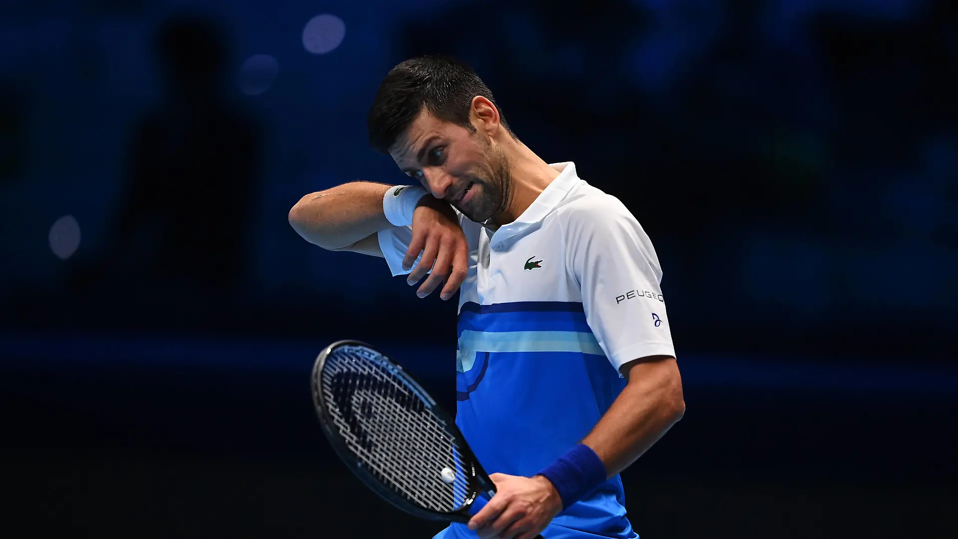 Photo Marco Alpozzi/LaPresse November 19, 2021 Turin Italy Tennis Nitto ATP, Tennis Herren Finals - men s singles - Round Robin Novak Djokovic Vs Cameron Norrie In the pic: Novak Djokovic PUBLICATIONxNOTxINxITAxFRAxCHN Copyright: xMarcoxAlpozzi/LaPressex