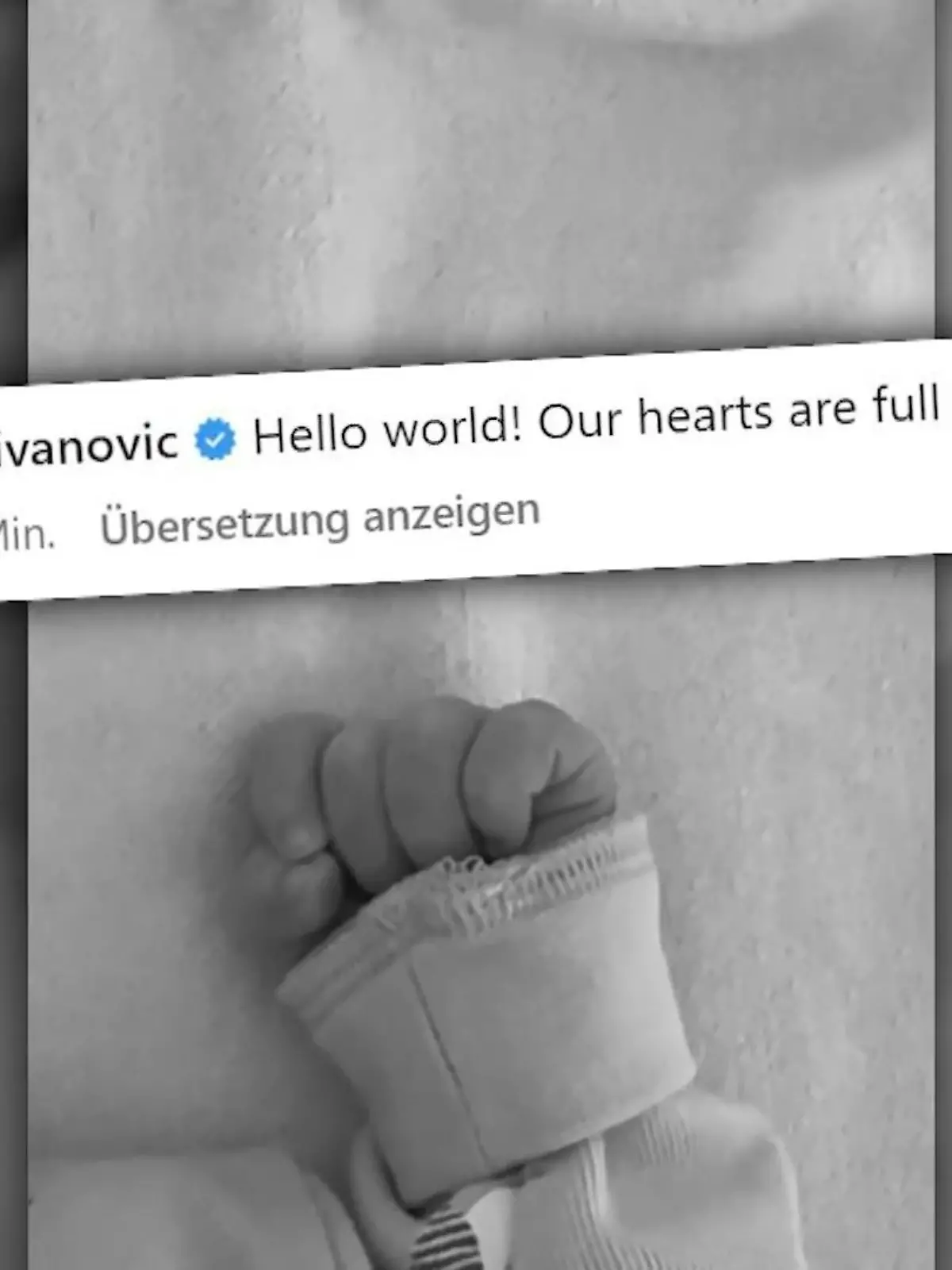 Bild zu: "Bastian Schweinsteiger & Ana Ivanovićs Baby ist da!"