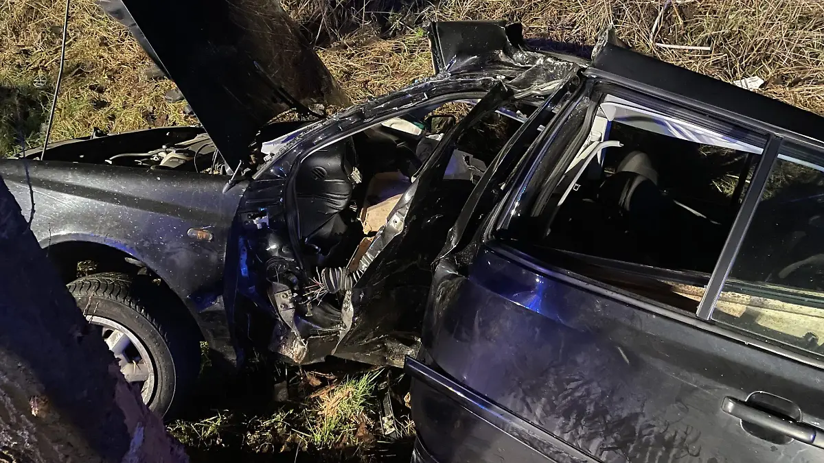 Eine 25 Jahre alte Frau ist mit dem Auto gegen einen Baum geprallt und gestorben.