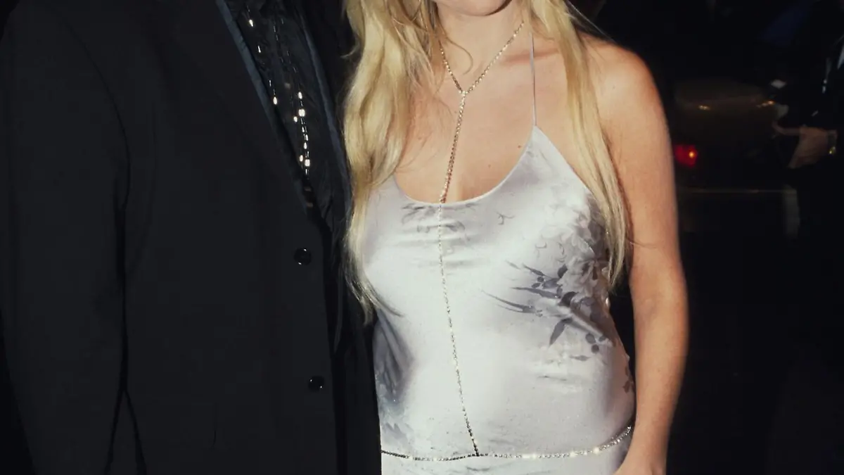 Jenny Elvers mit Ex-Freund Alex Jolig (2000) Personen, Portrait, Porträt, Paar, couple