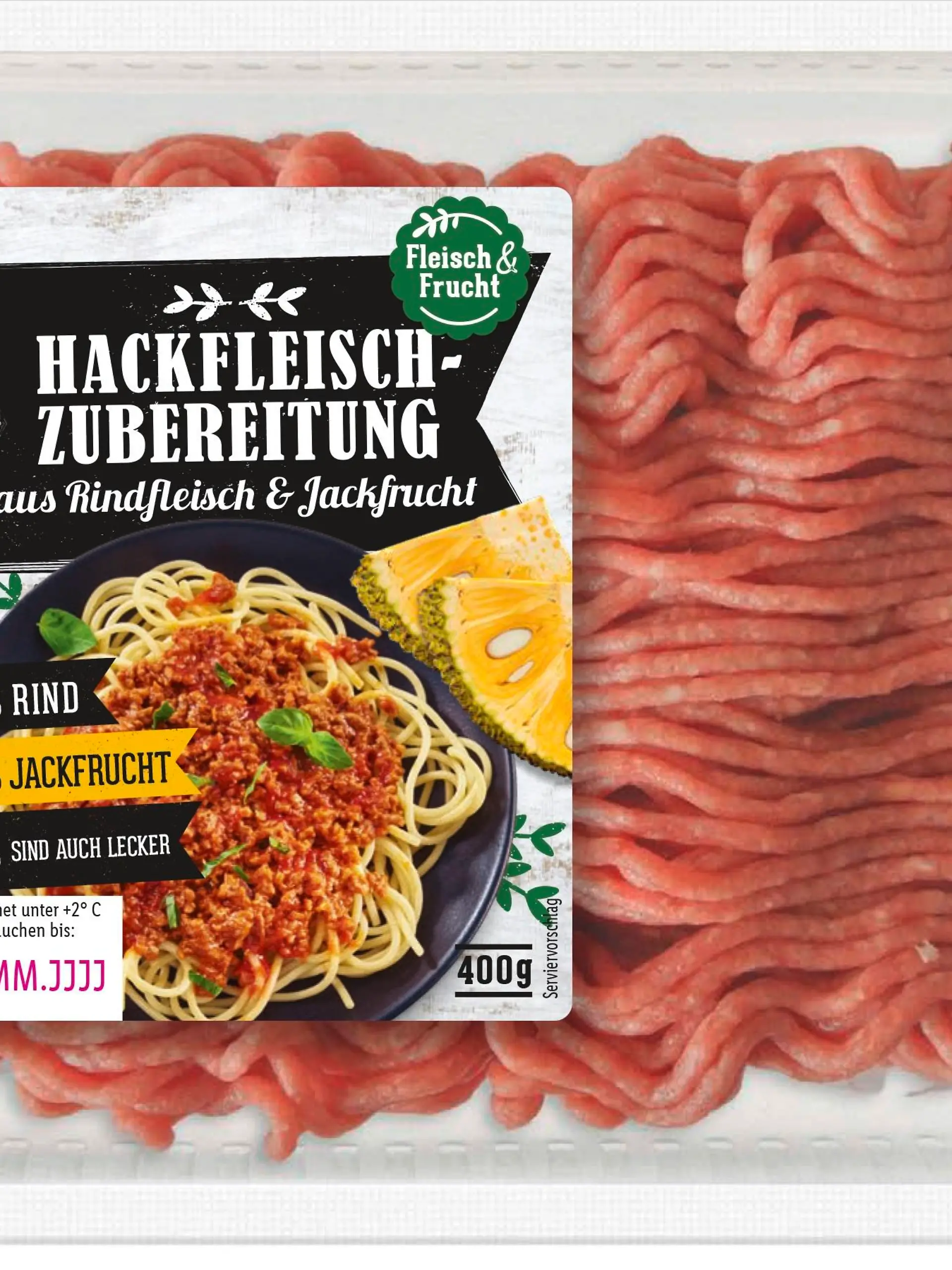 Dieses Hackfleisch von Discounter Lidl besteht zu einem Teil auch aus Gemüse.