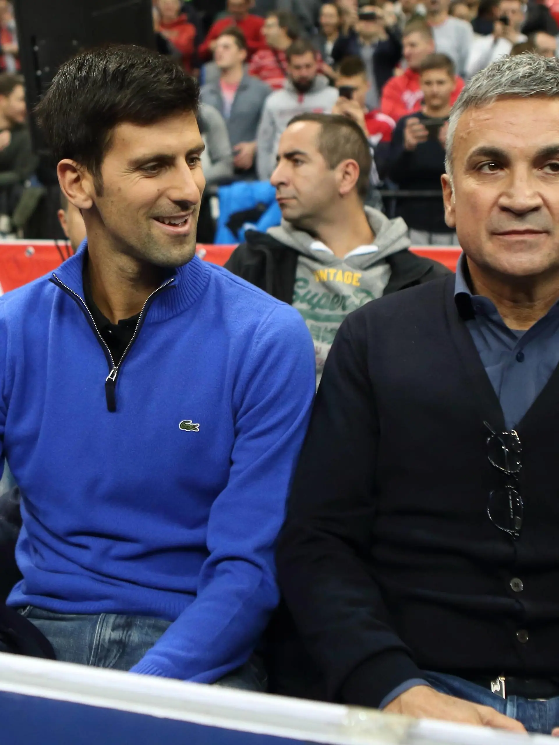 Novak Djokovic mit seinem Vater Srdjan Djokovic