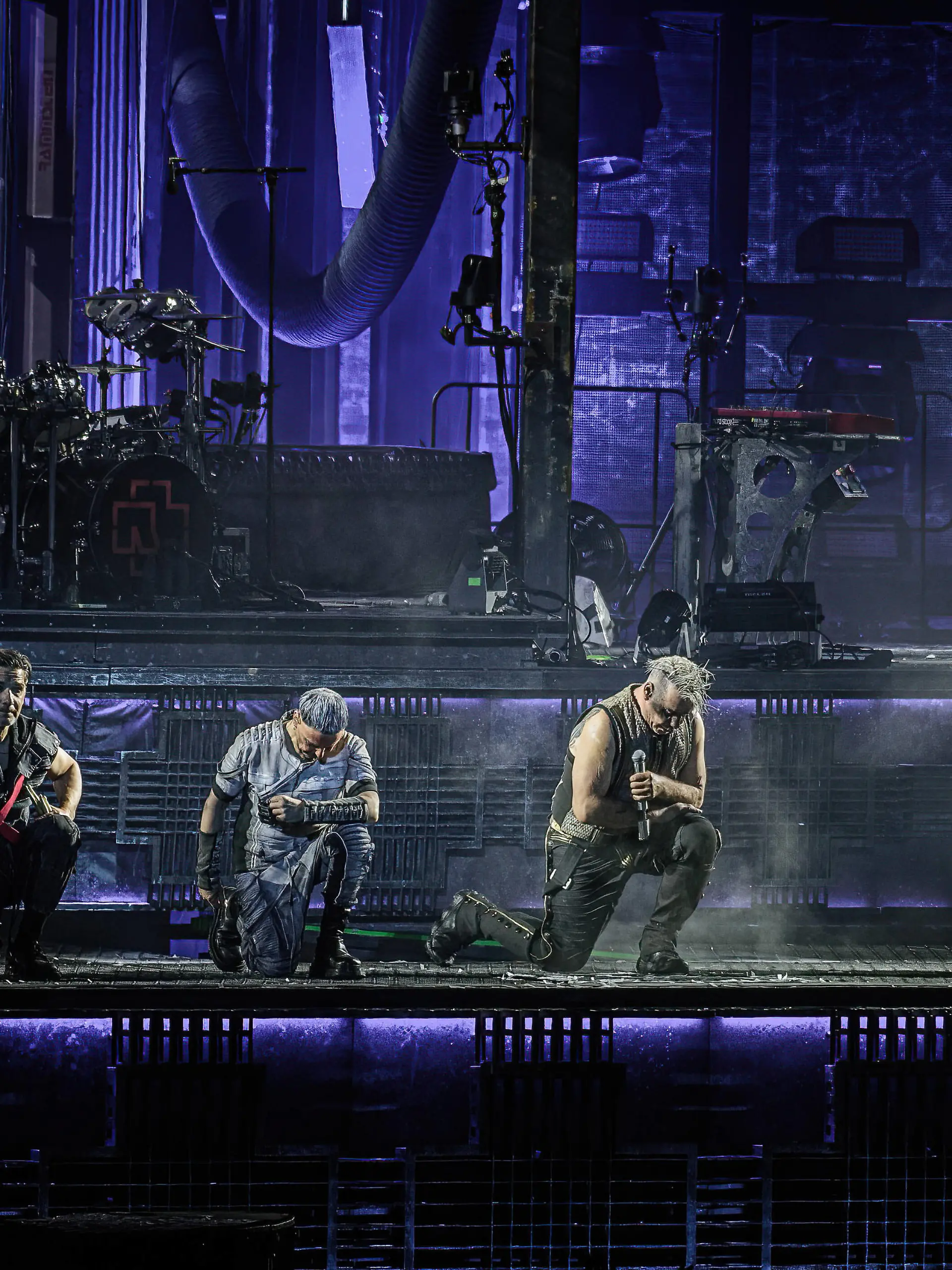 Rammstein live in Odense, Denmark Odense, Denmark. 02nd, June 2023. The German industrial metal band Rammstein performs a live concert at Odense Dyreskureplads in Odense. Here vocalist Till Lindemann is seen live on stage with the band members. Odense Denmark PUBLICATIONxNOTxINxDENxNORxFIN Copyright: xGonzalesxPhoto/SebastianxDammarkx