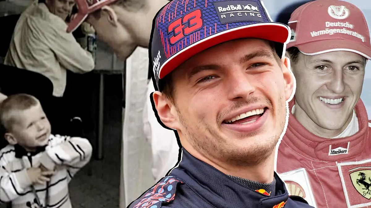 Max Verstappen und Michael Schumacher.