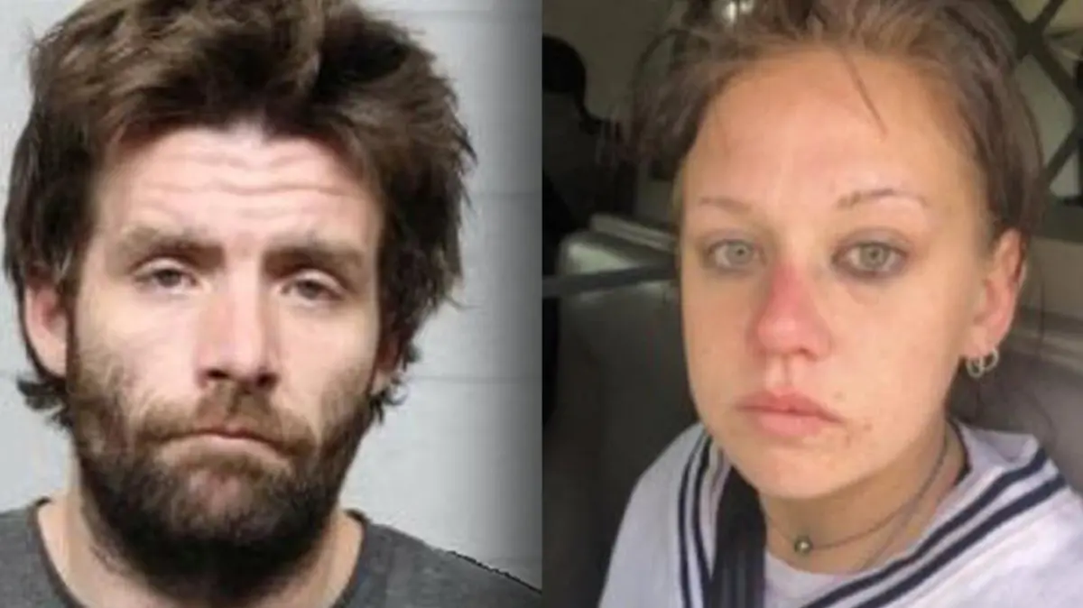 Nicholas Johnson (28) und Brinlee Denison (25) haben gestanden, Sarah Maguire (29) mit einer Brechstange totgeschlagen zu haben - aus Eifersucht.