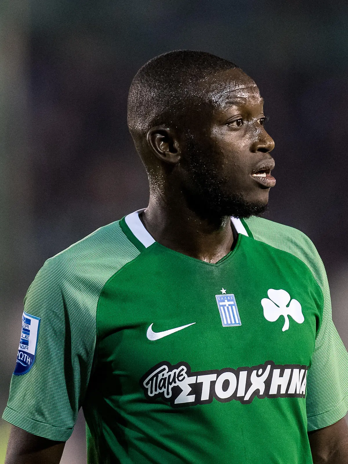 ATHENS, GREECE - MARCH 10 : Panathinaikos F.C. (78) Ousmane Coulibaly during the Greek Superleague match between Panathinaikos F.C and Asteras Tripoli F.C. at Apostolos Nikolaidis Stadium on March 10 ,2018 in Athens, Greece.?( Photo by Sebastian Frej / MB Media )