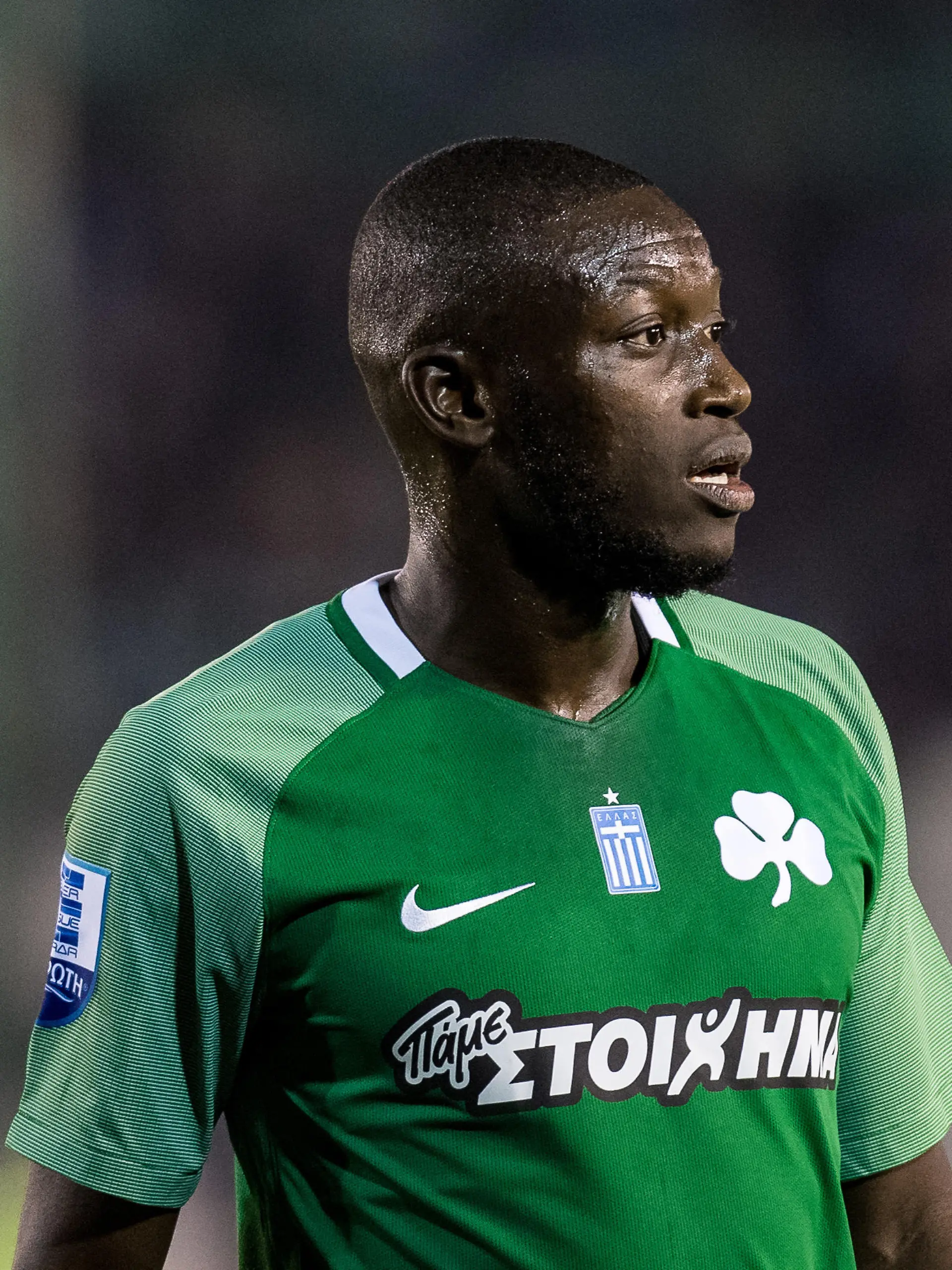 ATHENS, GREECE - MARCH 10 : Panathinaikos F.C. (78) Ousmane Coulibaly during the Greek Superleague match between Panathinaikos F.C and Asteras Tripoli F.C. at Apostolos Nikolaidis Stadium on March 10 ,2018 in Athens, Greece.?( Photo by Sebastian Frej / MB Media )