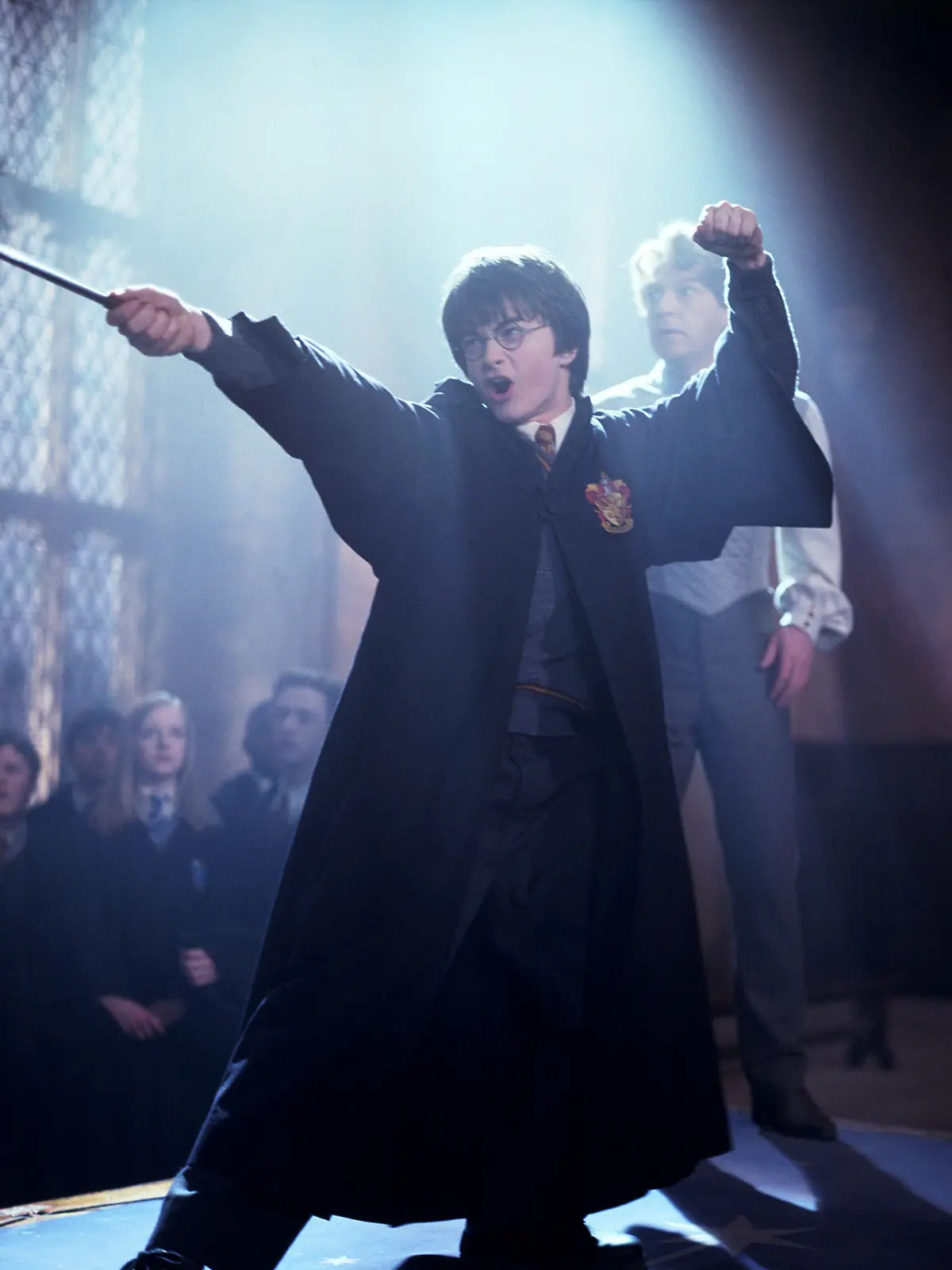 Harry Potter und die Kammer des Schreckens, (HARRY POTTER AND THE CHAMBER OF SECRETS) USA 2002, Regie: Chris Columbus, DANIEL RADCLIFFE, KENNETH BRANAGH, Stichwort: Zauberer, Zaubern, Zauberstab | Verwendung weltweit