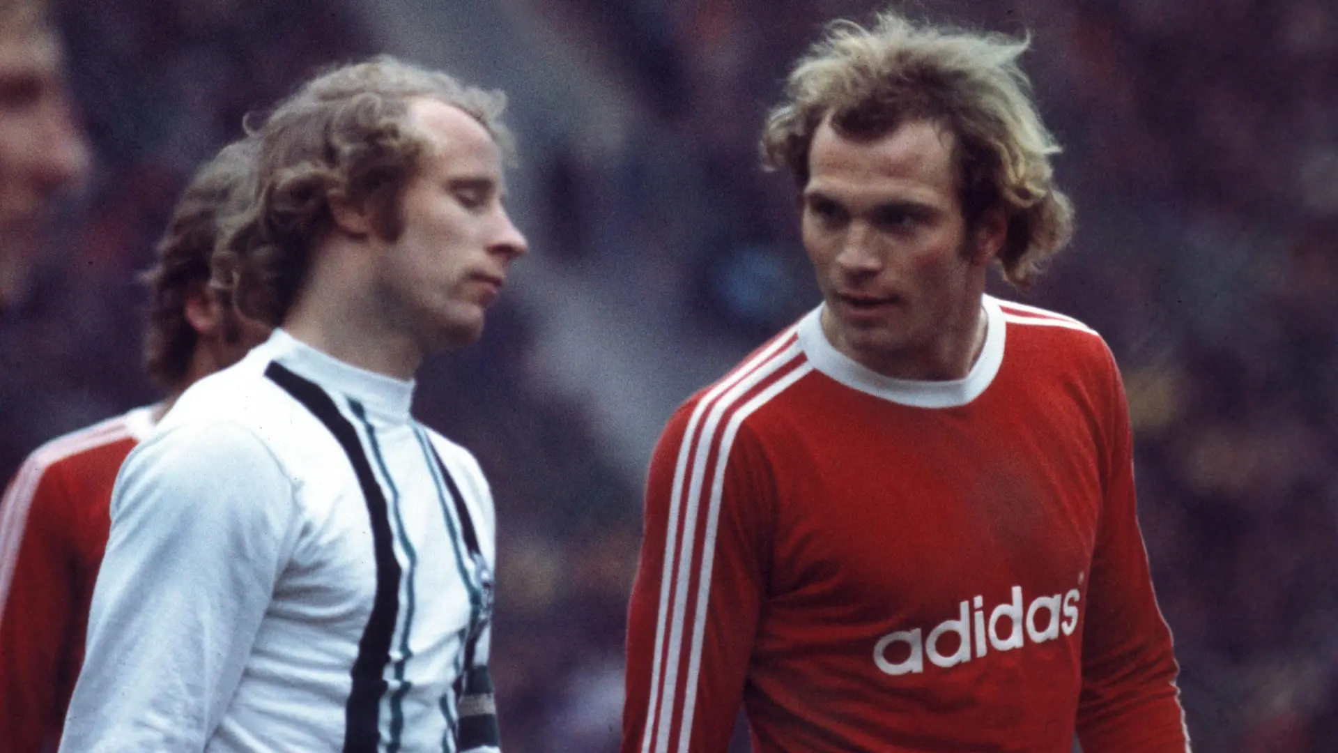 Uli Hoeneß (FC Bayern München) und Berti Vogts (Borussia Mönchengladbach)
Uli Hoeneß FC Bavaria Munich and Berti Vogts Borussia Moenchengladbach