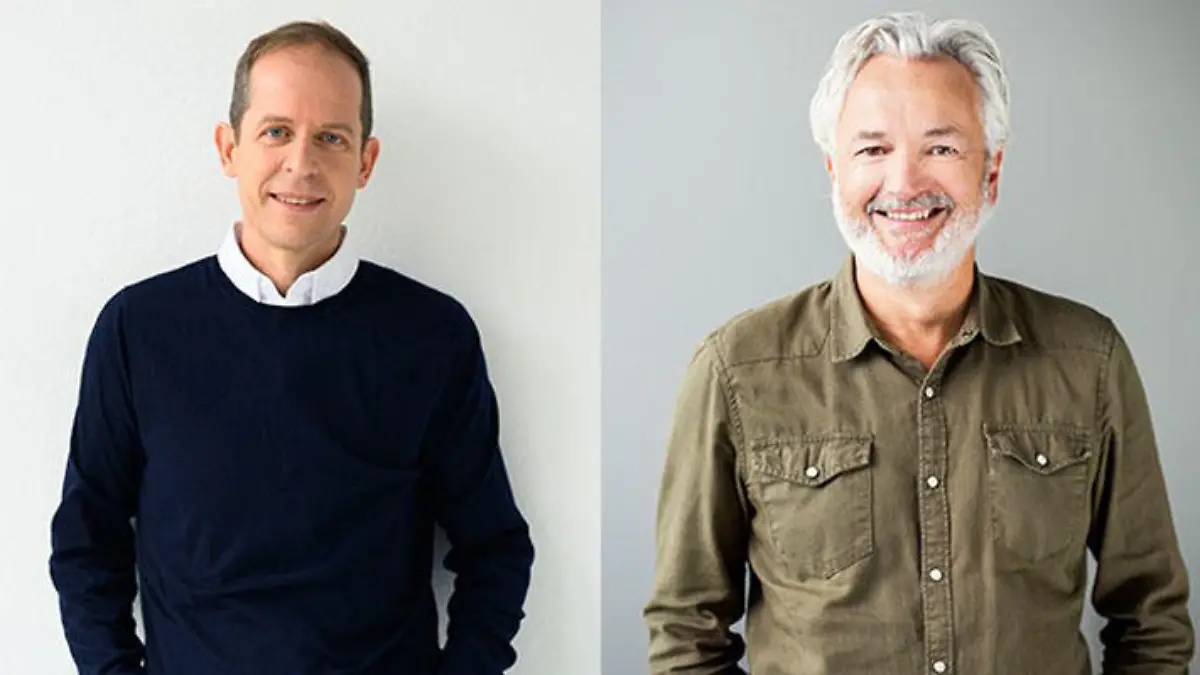 Stephan Schäfer, Geschäftsführer Inhalte & Marken und Matthias Dang, Geschäftsführer Vermarktung, Technologie & Daten (r.)