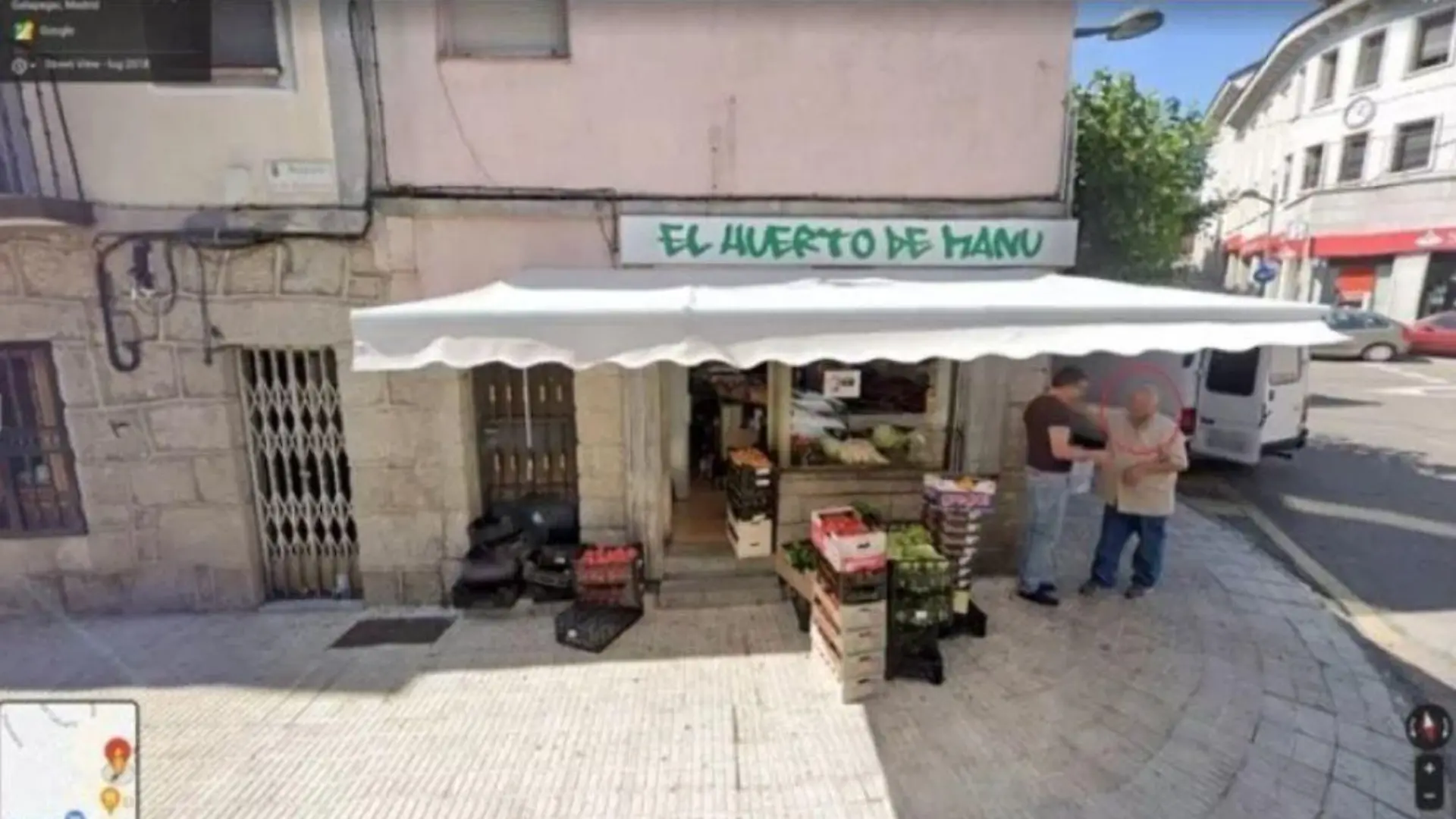 Italienische Mafiajäger erkannten Gioacchino Gammino zufällig auf diesem Foto auf Google Maps..