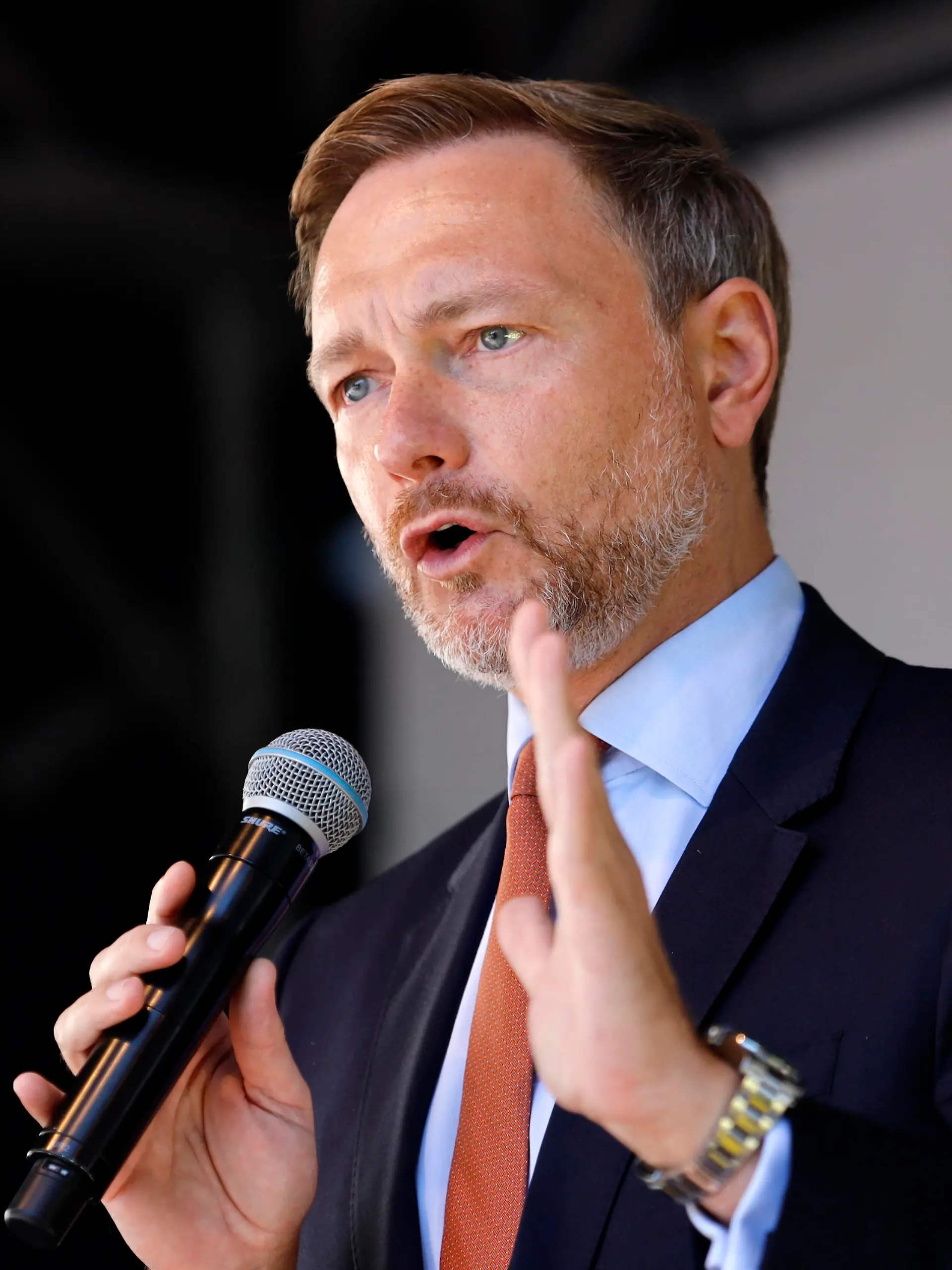  Christian Lindner beim Wahlkampfabschluss der FDP für die Bundestagswahl 2021 auf dem Rudolfplatz. Köln, 25.09.2021 *** Christian Lindner at the campaign closing of the FDP for the Bundestag election 2021 on the Rudolfplatz Cologne, 25 09 2021 Foto:xC.xHardtx/xFuturexImage