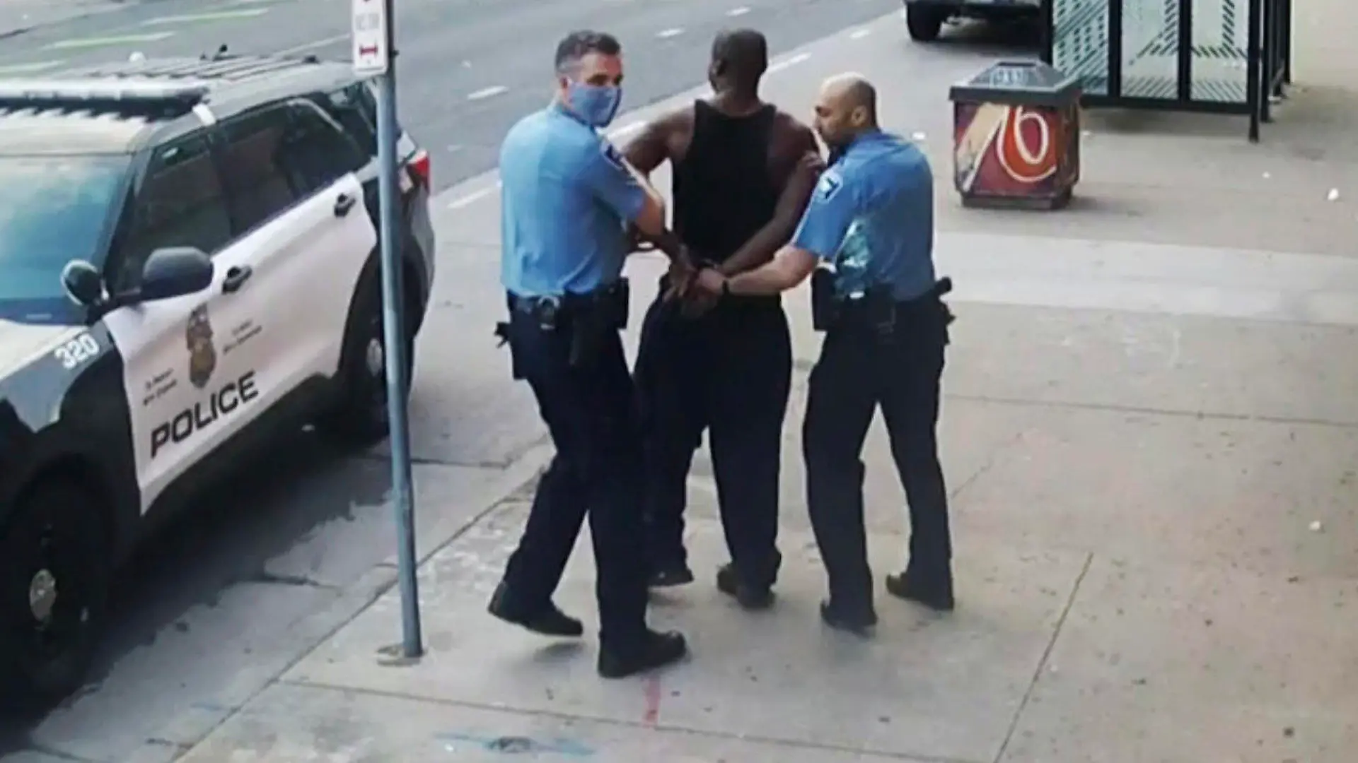 FILE - This image from video shows Minneapolis police Officers Thomas Lane, left and J. Alexander Kueng, right, escorting George Floyd, center, to a police vehicle outside Cup Foods in Minneapolis, on May 25, 2020. Derek Chauvin, who has already been convicted of state murder and manslaughter charges in the death of Floyd, appears to be on the verge of pleading guilty to violating Floyd's civil rights. Chauvin, Lane, Kueng and Tou Thao were set to go to trial in late January 2022 on those federal charges. (Court TV via AP, Pool, File)