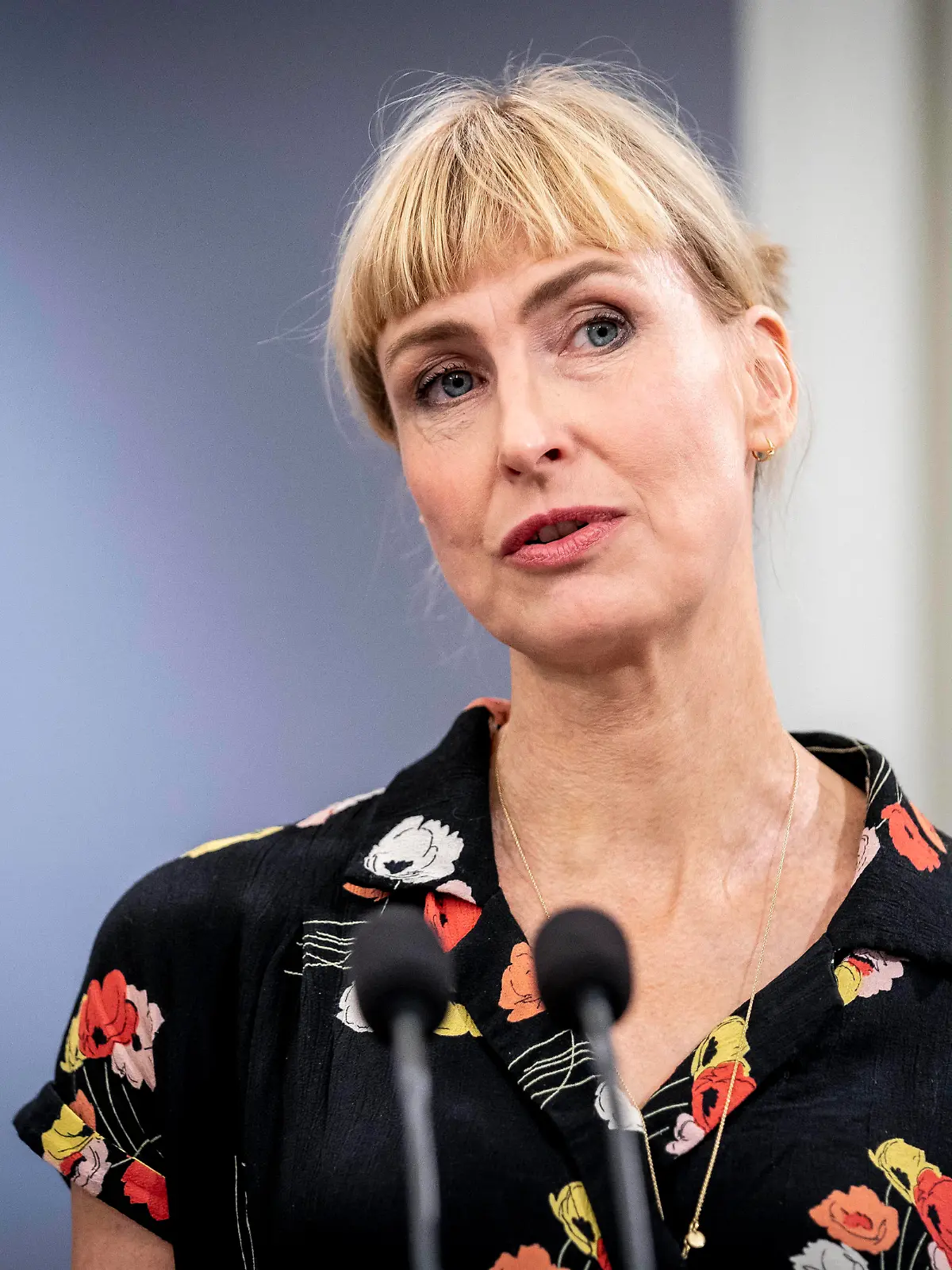  Afdelingschef hos Staten Serum Institut Tyra Grove Krause under pressemoede om covid-19 i Statsministeriet i Koebenhavn, loerdag den 15. august 2020.. , Copenhagen Denmark PUBLICATIONxINxGERxSUIxAUTxONLY Copyright: RitzauxScanpix MadsxClausxRasmussenx cop105 spdk20200815-141335-L