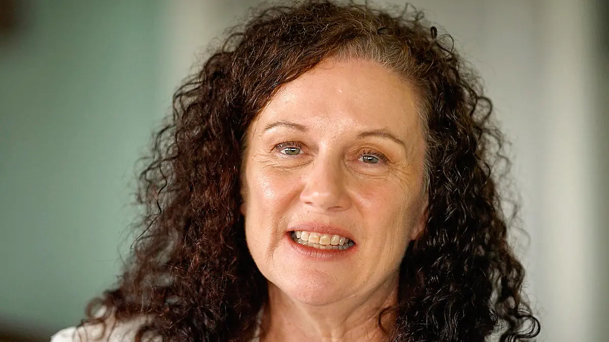 In this image made from video, Kathleen Folbigg gives a statement the day after her release from prison in Coffs Barbour, Australia, Tuesday, June 6, 2023. Folbigg, who spent 20 years in prison was pardoned and released Monday June 5, 2023, based on new scientific evidence that her four children died by natural causes as she had insisted.  (Pool via AP)