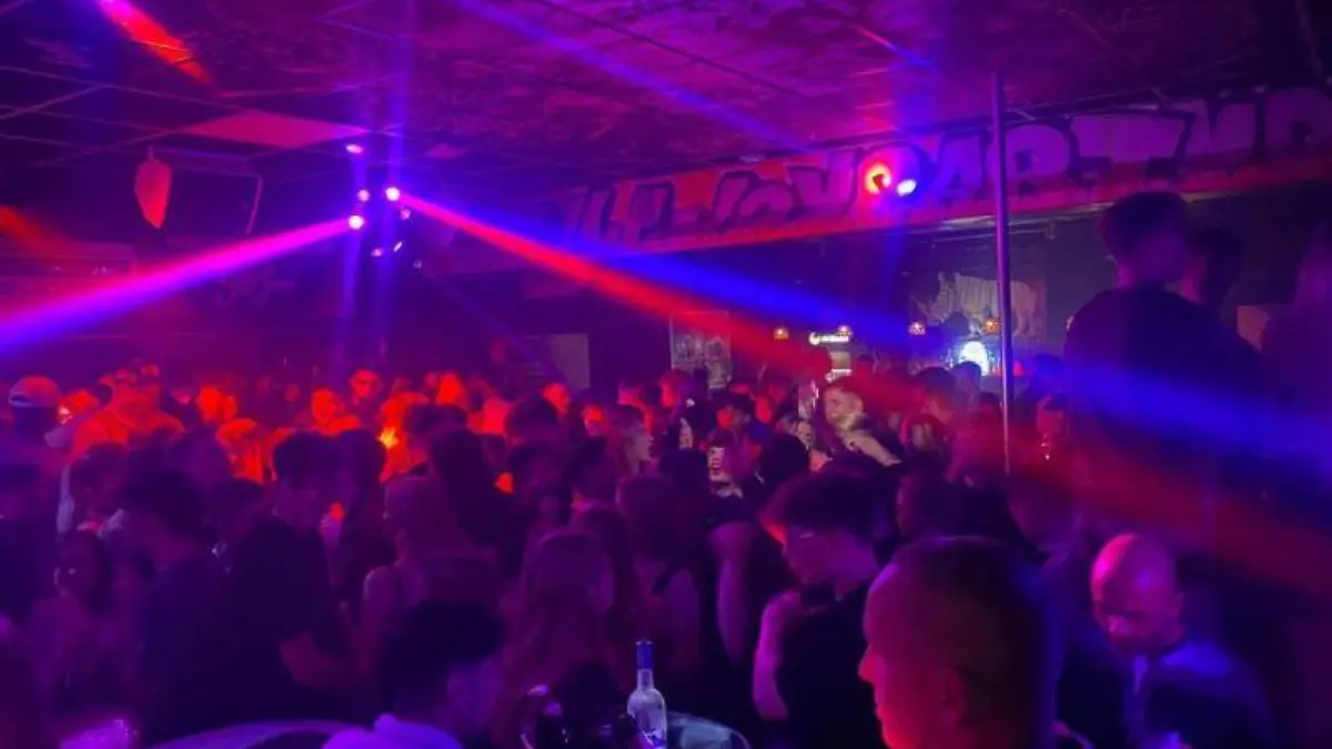 Weihnachtsparty 2021 in der Diskothek "Joy" in Henstedt-Ulzburg.