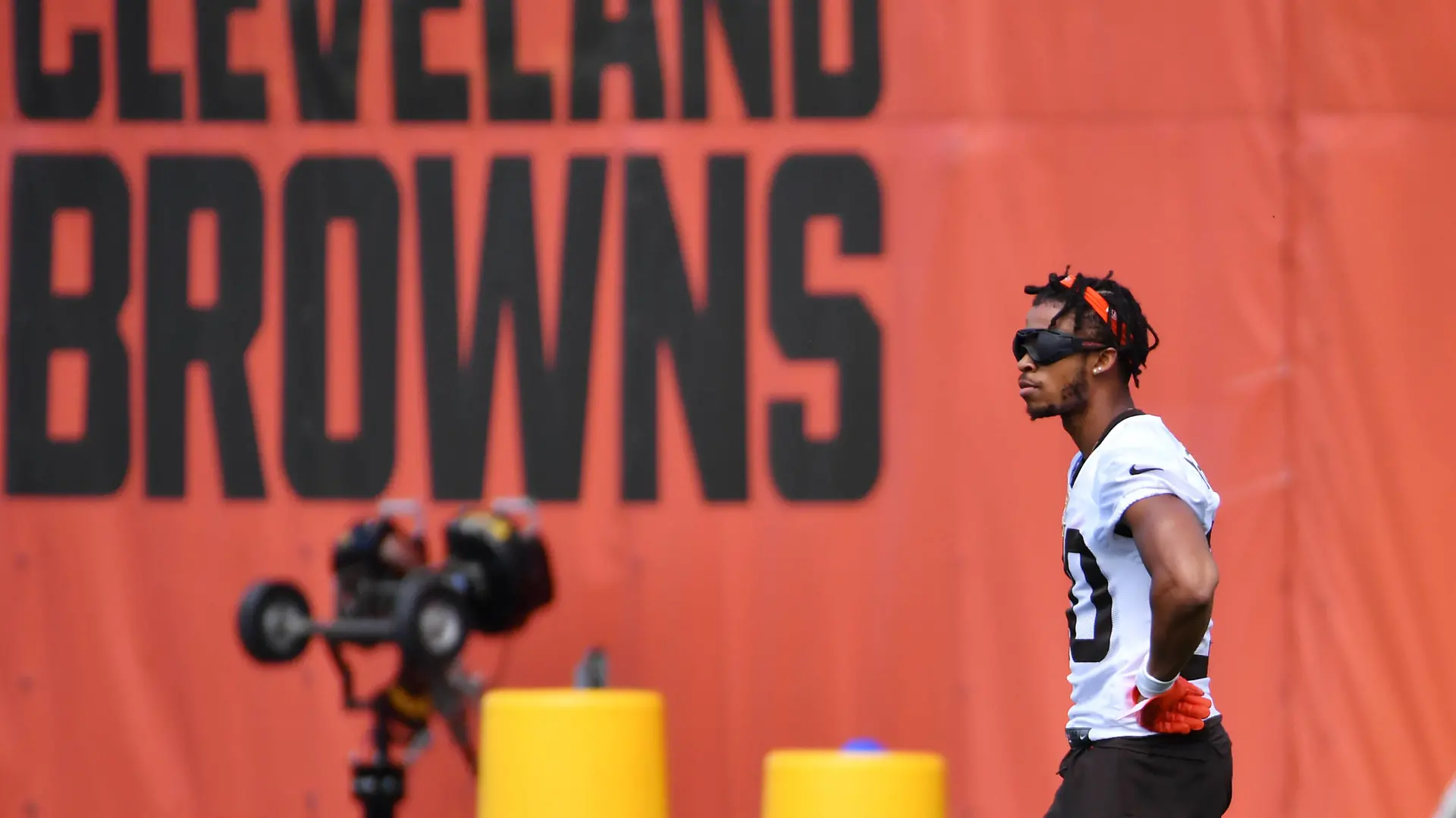 NFL, American Football Herren, USA Cleveland Browns Rookie Minicamp, May 14, 2021 Berea, Ohio, USA Cleveland Browns cornerback Greg Newsome II 20 during rookie minicamp at the Cleveland Browns Training Facility. Mandatory Credit: Ken Blaze-USA TODAY Sports, 14.05.2021 15:22:55, 16082681, NPStrans, NFL, Greg Newsome II, Cleveland Browns, TopPic PUBLICATIONxINxGERxSUIxAUTxONLY Copyright: xKenxBlazex 16082681