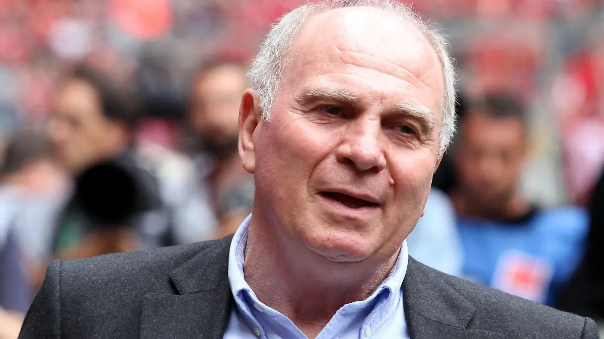 Präsident Uli Hoeneß / Fussball / Allianz Arena München / FC Bayern München - Eintracht Frankfurt / 18.05.2019 / DFL AND DFB REGULATIONS PROHIBIT ANY USE OF PHOTOGRAPHS AS IMAGE SEQUENCES AND/OR QUASI-VIDEO. President Uli Hoeneß Soccer Allianz Arena Munich FC Bayern Munich Eintracht Frankfurt 18 05 2019 DFL AND DFB REGULATIONS PROHIBIT ANY USE OF PHOTOGRAPHS AS IMAGE SEQUENCES AND OR QUASI VIDEO
