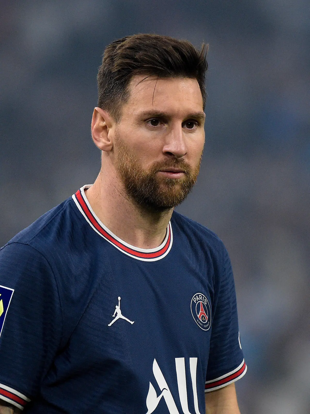 Attitude de Lionel Leo Messi  30 - PSG  - FOOTBALL : Marseille vs PSG - Ligue 1 - Marseille - 24/10/2021 FedericoPestellini/Panoramic PUBLICATIONxNOTxINxFRAxITAxBEL 
