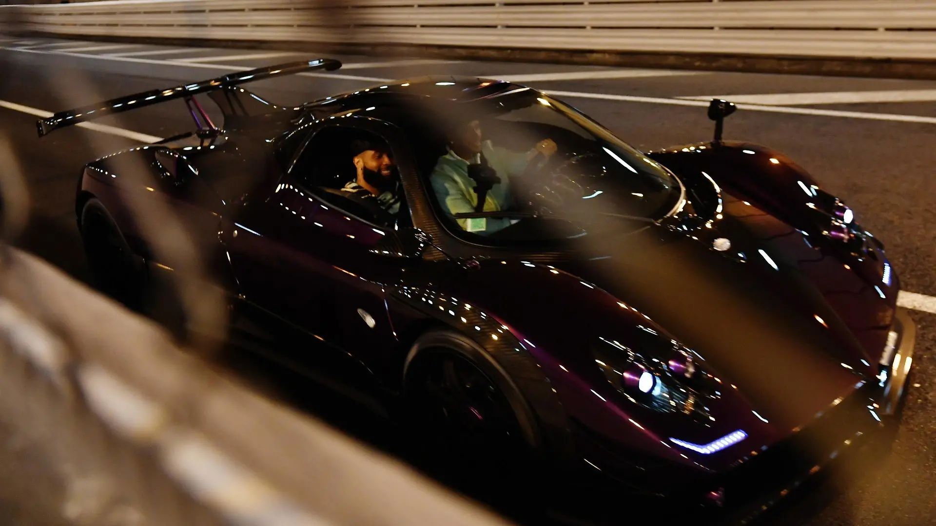 2019 Monaco GP MONTE CARLO, MONACO - MAY 24: Lewis Hamilton drives his Pagani Zonda through the Monaco tunnel during the Monaco GP at Monte Carlo on May 24, 2019 in Monte Carlo, Monaco. (Photo by Mark Sutton / Sutton Images) Images) PUBLICATIONxINxGERxSUIxAUTxHUNxONLY MS1_3428