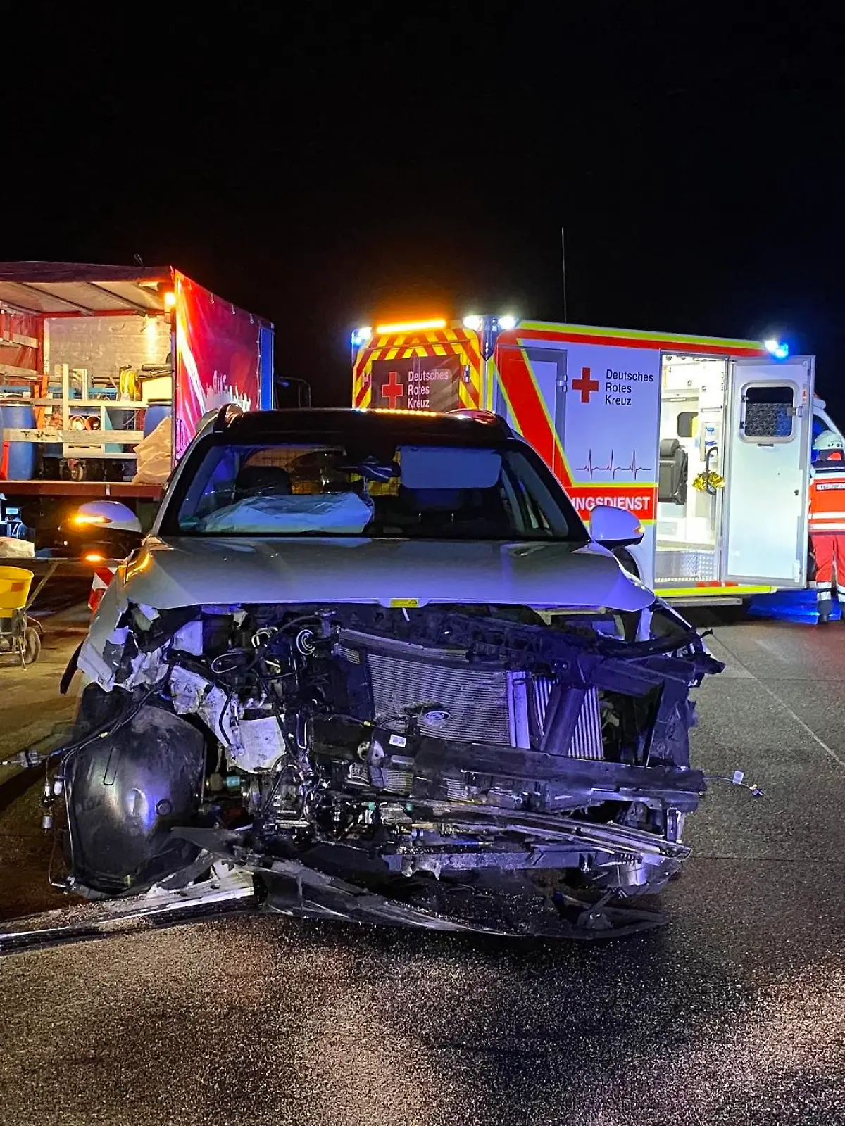 Hunde lösen Unfall aus A4 Bad Hersfeld