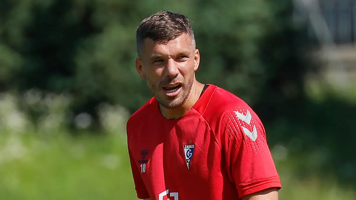 11.08.2021, xdcx, Fussball Training, Gornik Zabrze, Ekstraklasa, Polen, v.l., Lukas Podolski (Gornik Zabrze)