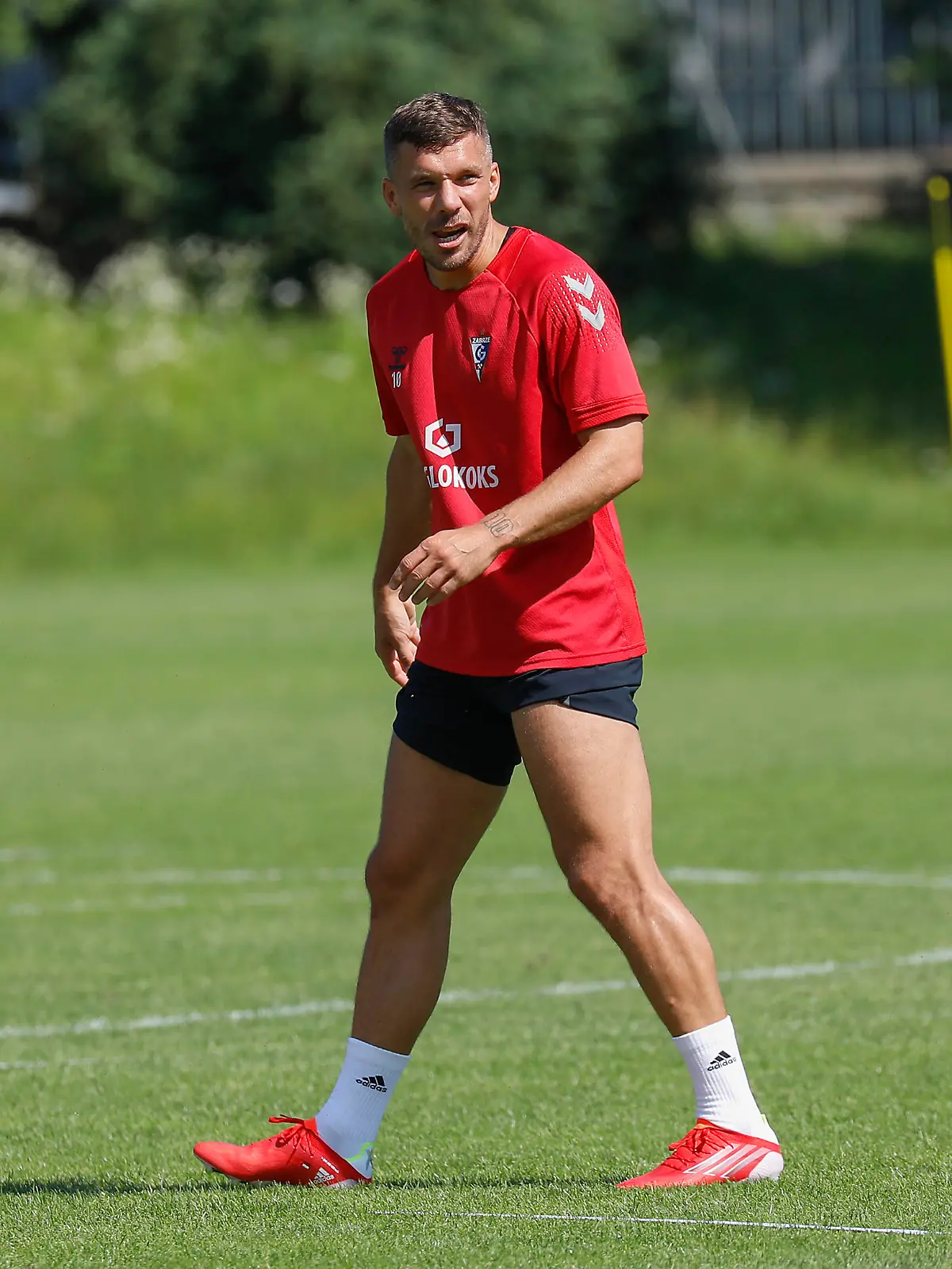 11.08.2021, xdcx, Fussball Training, Gornik Zabrze, Ekstraklasa, Polen, v.l., Lukas Podolski (Gornik Zabrze)