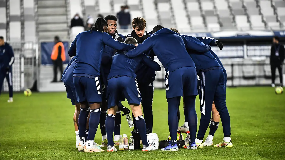 Effectif Girondins FOOTBALL : Bordeaux vs Lille - 19eme Journee L1 Ubereats - Bordeaux - 22/12/2021 ThierryBreton/Panoramic PUBLICATIONxNOTxINxFRAxITAxBEL