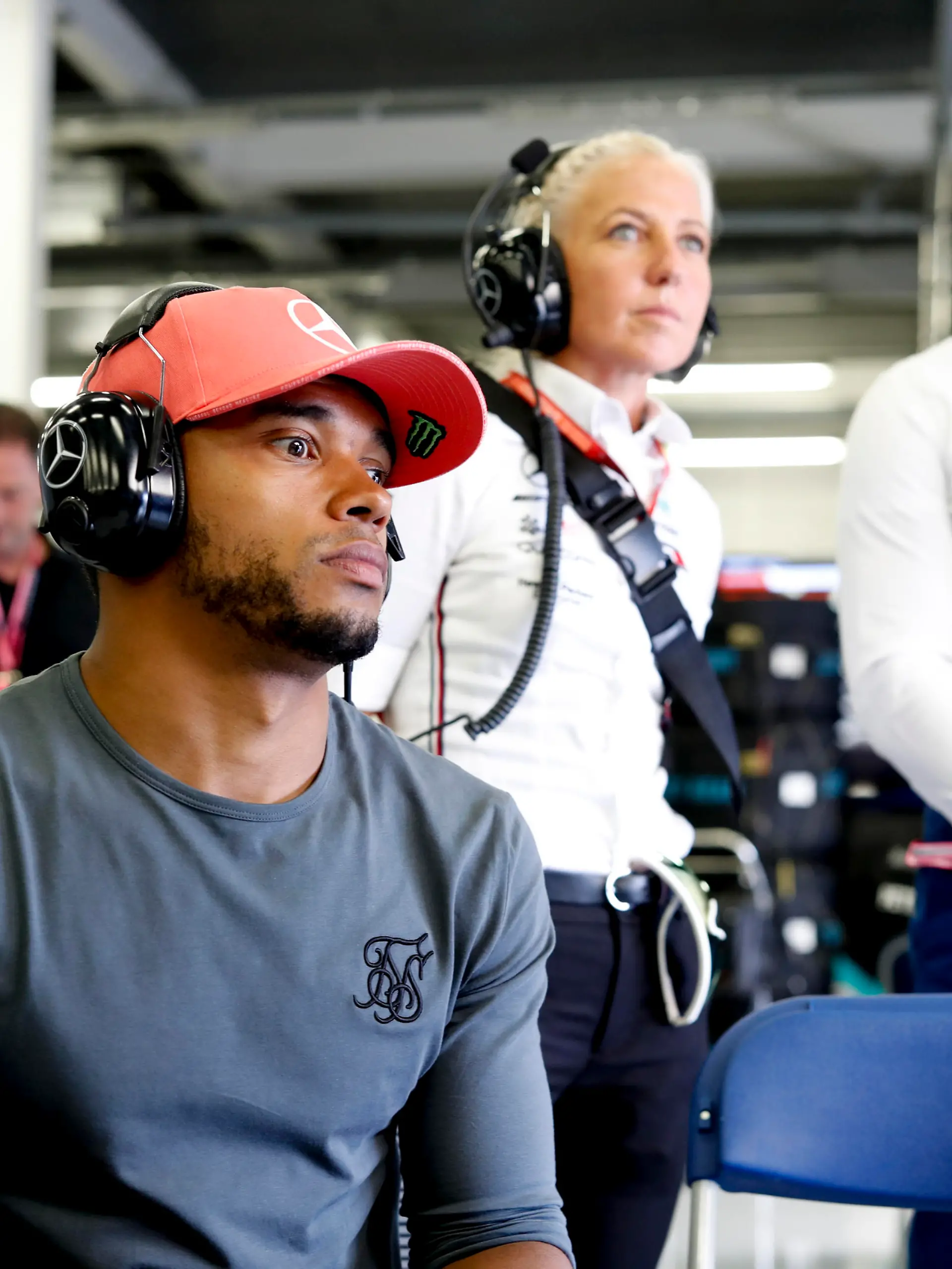 Motorsports: FIA Formula One World Championship 2019, Grand Prix of Great Britain, Nicolas, brother of #44 Lewis Hamilton (GBR, Mercedes AMG Petronas Motorsport),