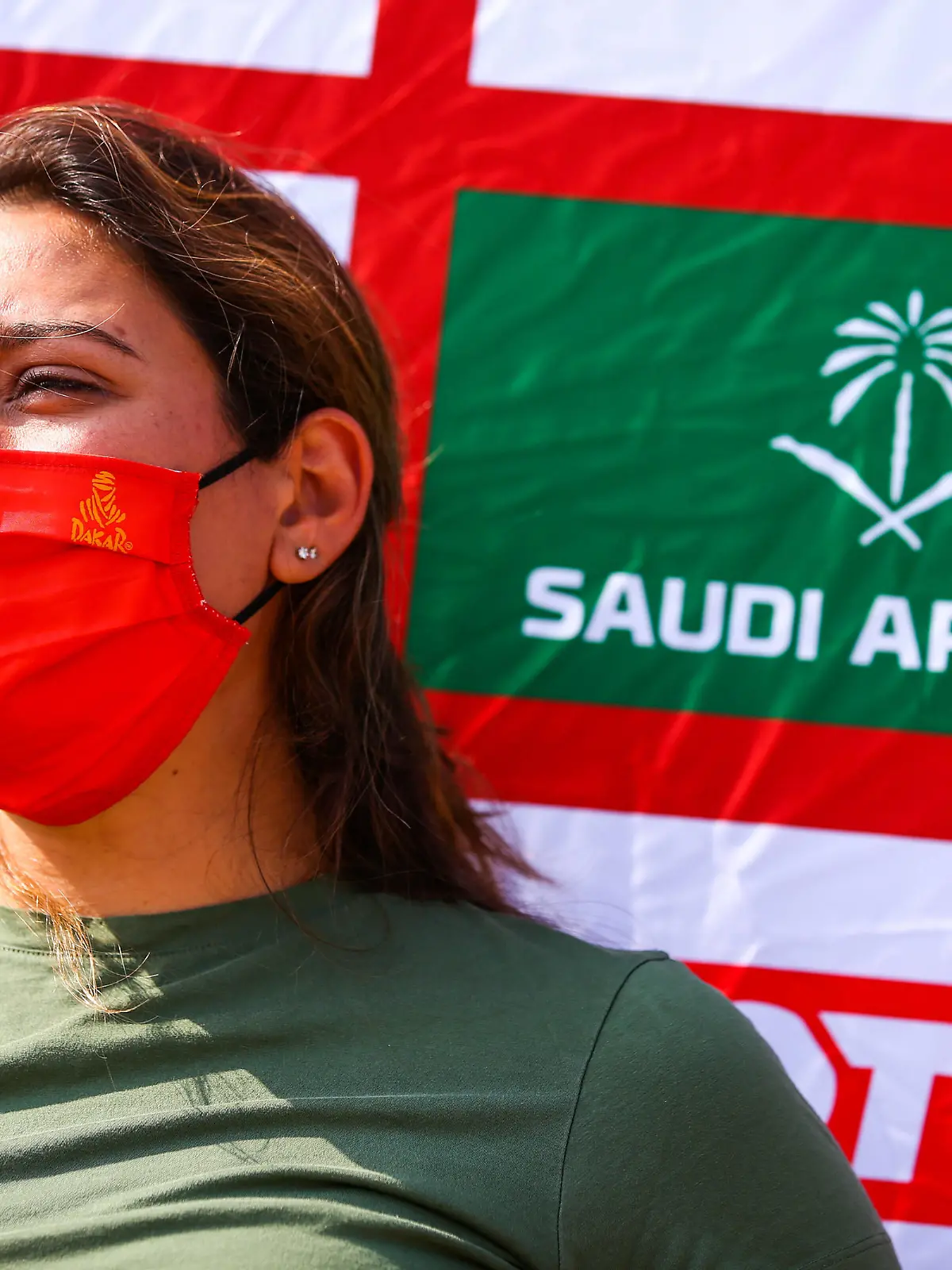 Akeel Dania sau, Saudian female driver who want to take part to the Dakar Rally in 2022 during the Rest Day of the Dakar 2021 in Hail, in Saudi Arabia on January 9, 2021 AUTOMOBILE : DAKAR 2021 - Arabie saoudite - Etape de Repos - Al Qaisumah to Ha il - 09/01/2021 DPPI/Panoramic PUBLICATIONxNOTxINxFRAxITAxBEL 