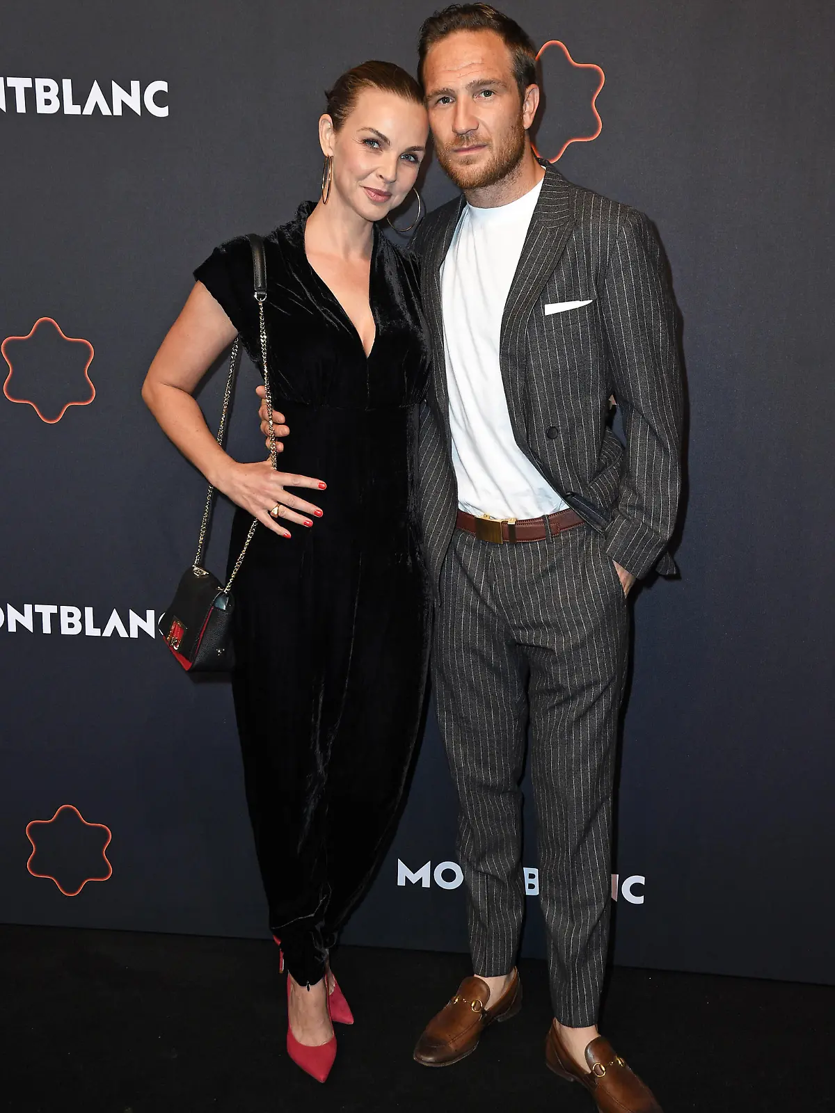  Annika Lau mit Ehemann Frederick Lau beim Montblanc UltraBlack Collection Launch im The Feuerle Collection in Berlin am 15.09.2021 *** Annika Lau with husband Frederick Lau at the Montblanc UltraBlack Collection Launch at The Feuerle Collection in Berlin on 15 09 2021