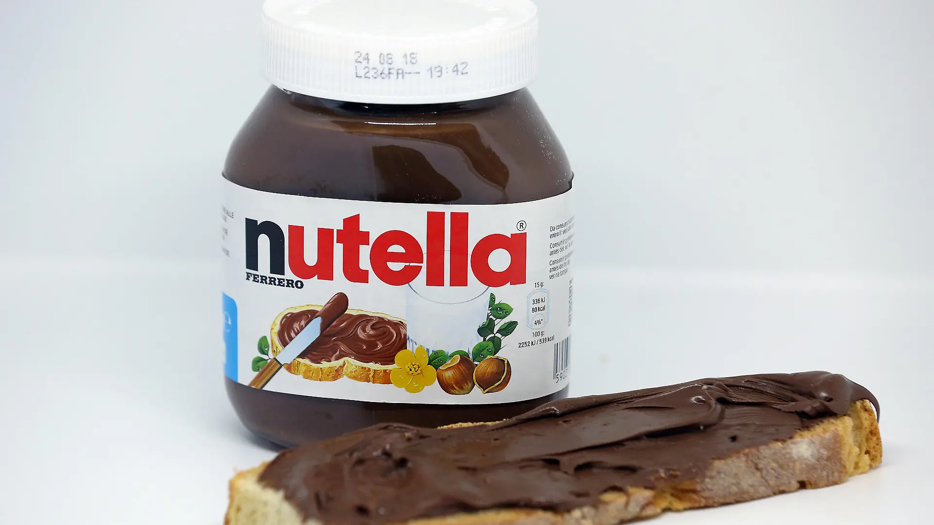 FILE PHOTO: Jars of Nutella chocolate-hazelnut paste is seen in this picture illustration taken October 22, 2017. Picture taken October 22, 2017. REUTERS/Stefano Rellandini/File Photo
