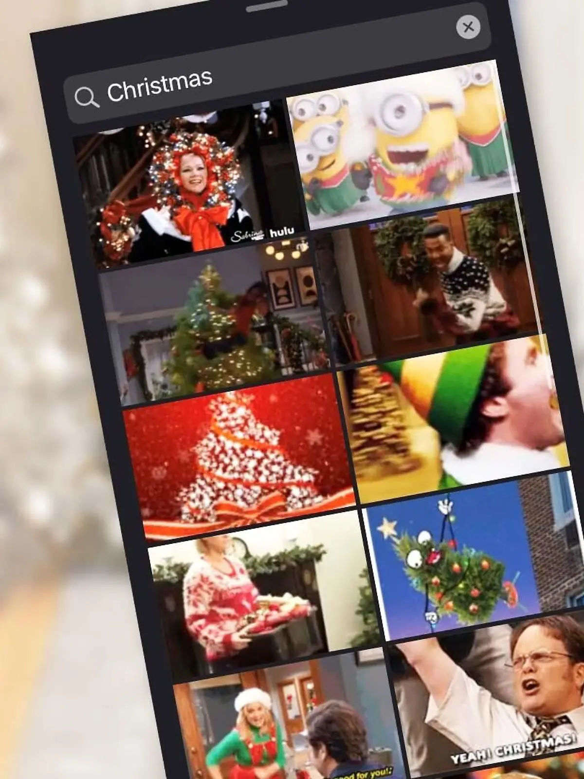 Ein Screenshot zeigt, wie man Gifs auf WhatsApp verschickt.
