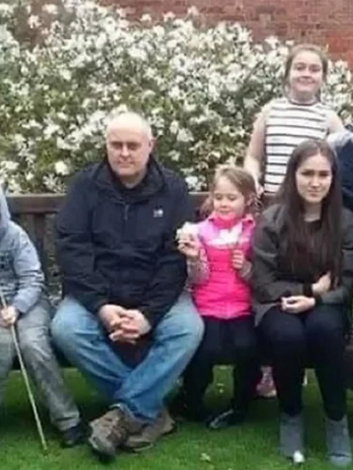 England: Martin Mulcahy mit sechs seiner sieben Kindern.