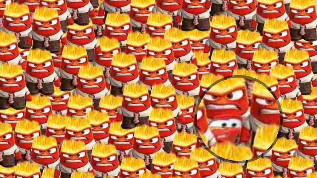Lightning McQueen hat sich gut versteckt