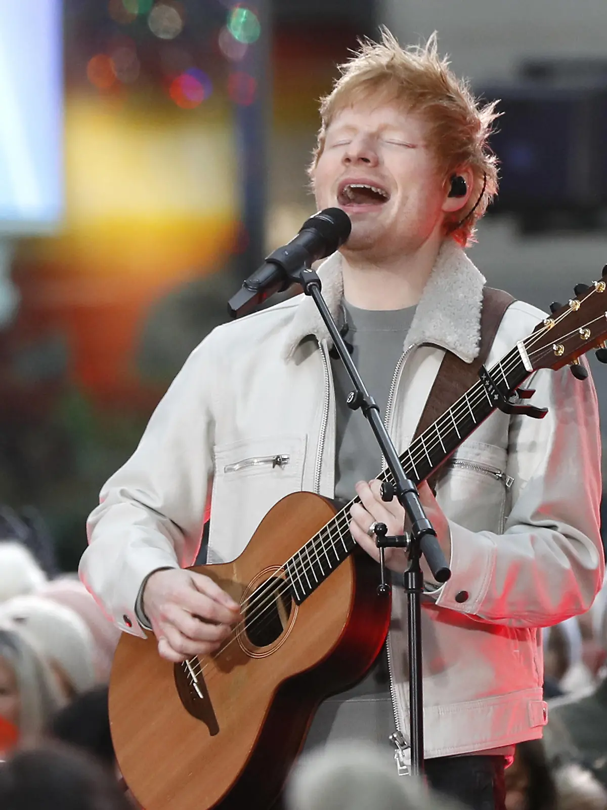 Ed Sheeran performs on the NBC Today Show at Rockefeller Center on Thursday, December 9, 2021 in New York City. PUBLICATIONxINxGERxSUIxAUTxHUNxONLY NYP20211209104 JOHNxANGELILLO 