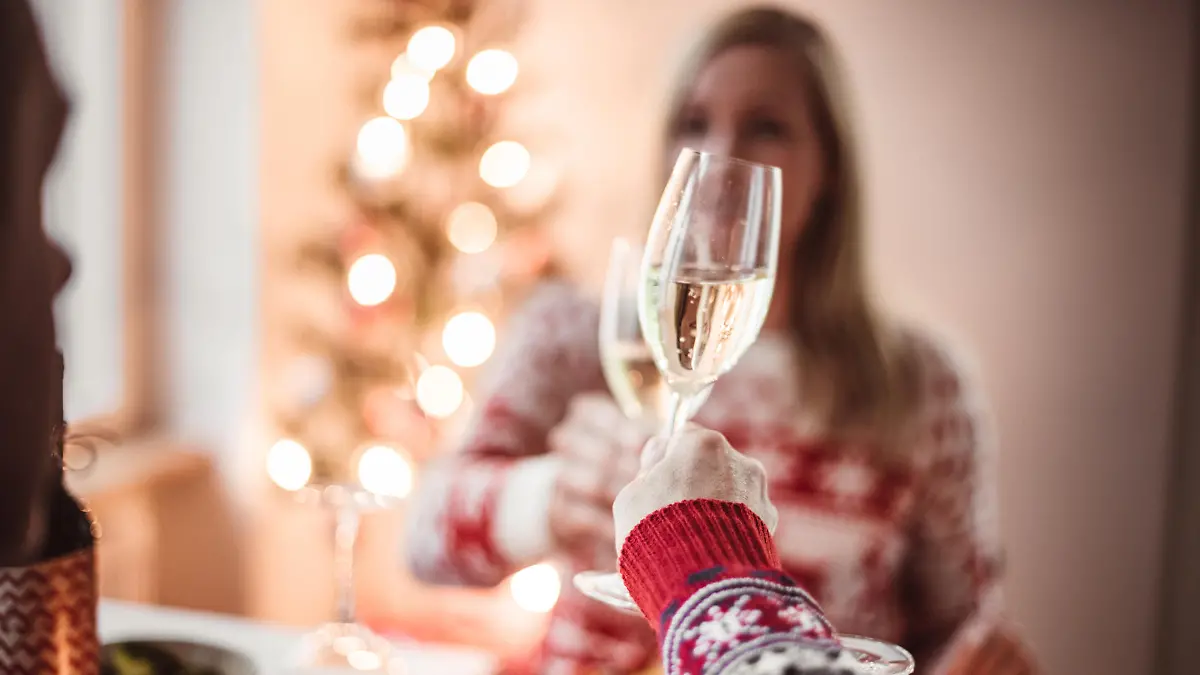 celebrating the christmas at home