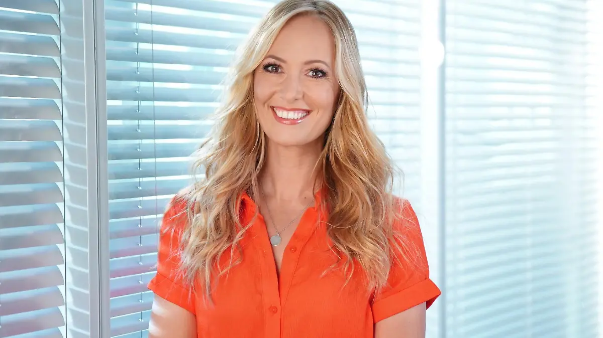 Moderatorin Angela Finger-Erben