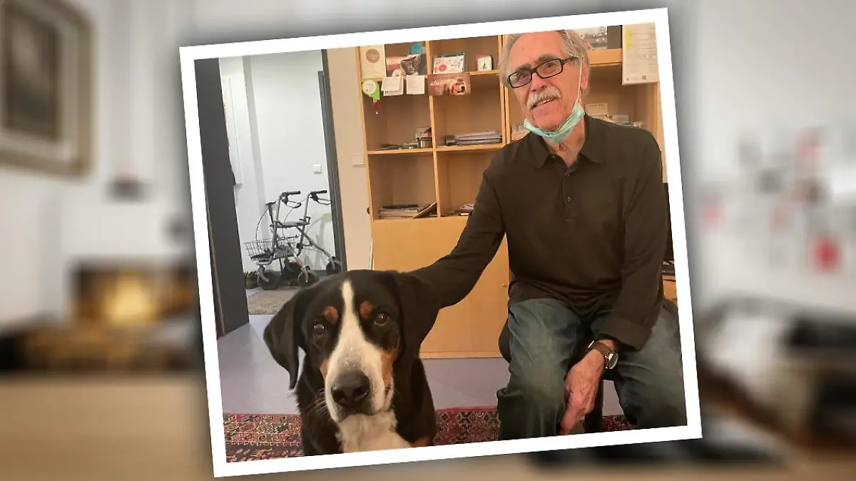 Paula und sein Herrchen Herr P. sind ein Herz und eine Seele!