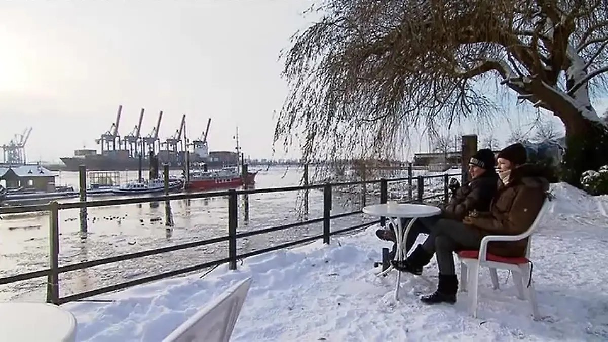Schnee in Hamburg am 25.12..2010