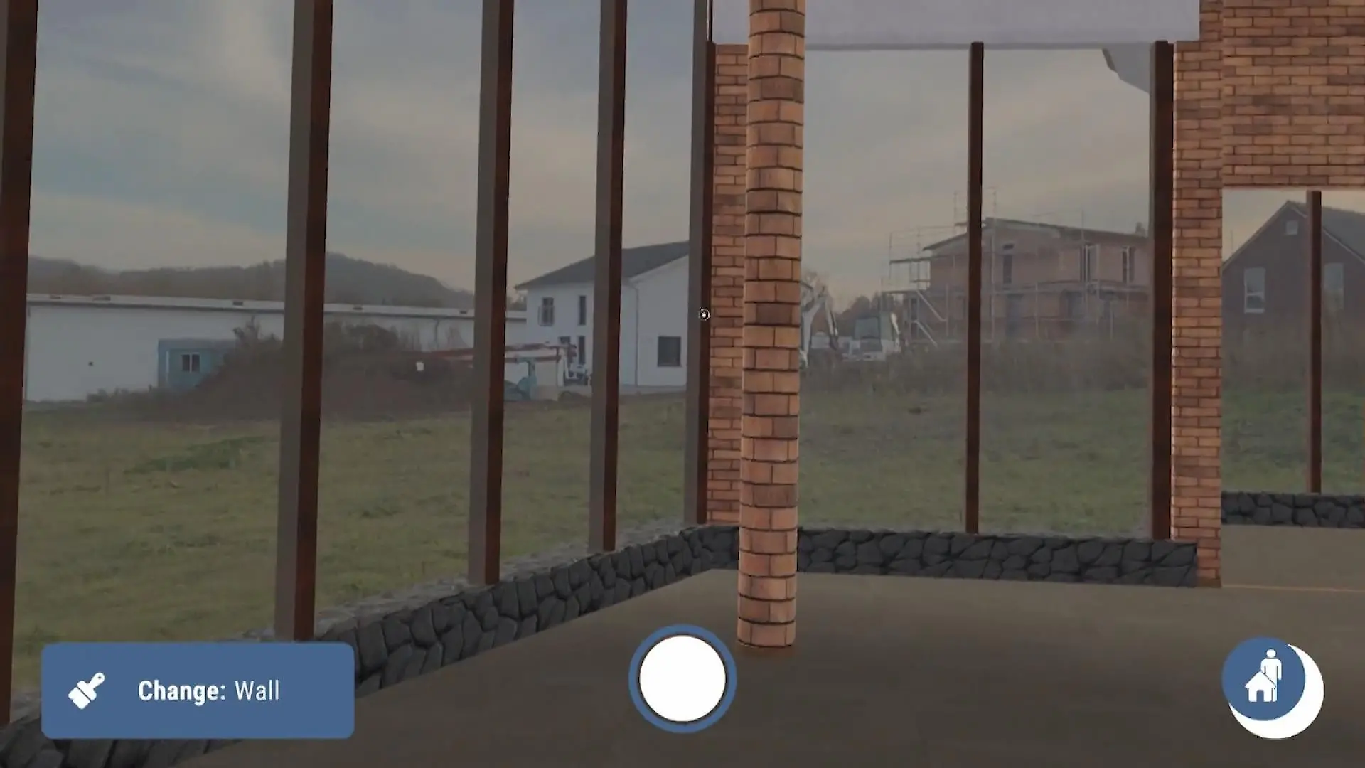 Als würde es schon stehen: Die App "Architecture" zeigt das geplante Haus virtuell in der realen Umgebung.
