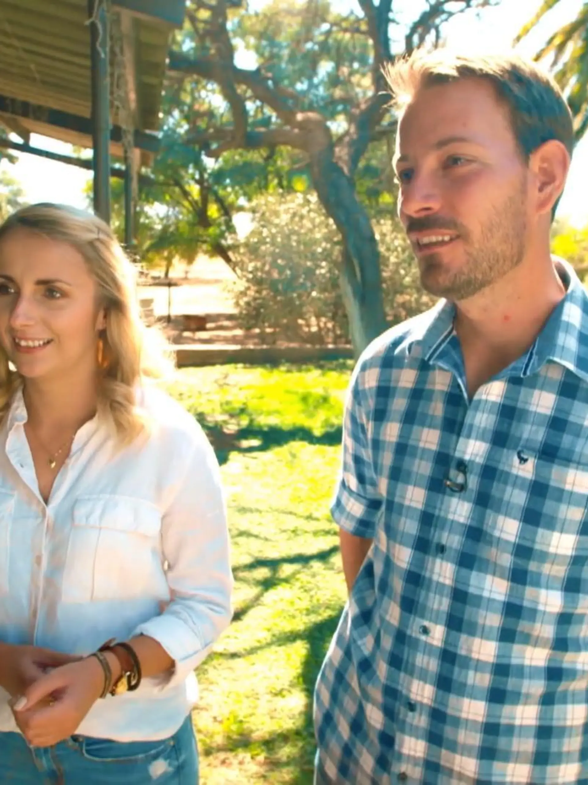 "Bauer sucht Frau"-Kandidatin Anna Heiser und Bauer Gerald