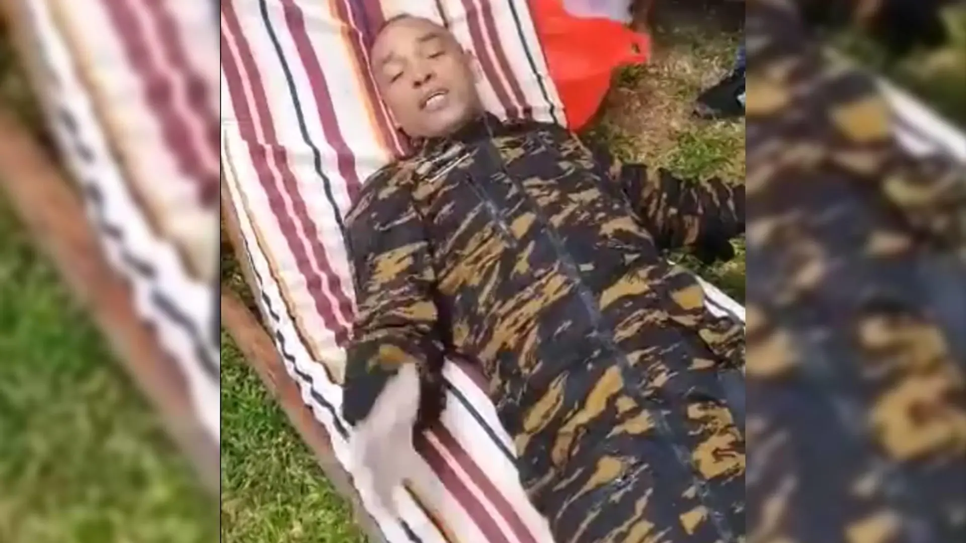 Serge Gelle meldet sich in einer Video-Botschaft, nachdem er einen Helikopter-Absturz überlebt hat.
