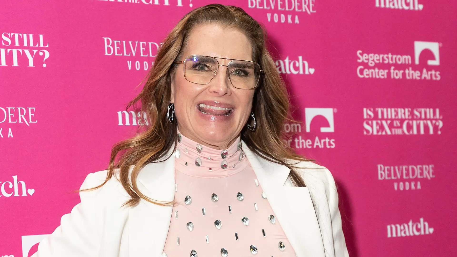 Opening for Is There Still Sex In The City Brooke Shields attends the opening night of the new Candace Bushnell one-woman show Is There Still Sex In The City at The Daryl Roth Theatre New York New York United States Copyright: LevxRadin