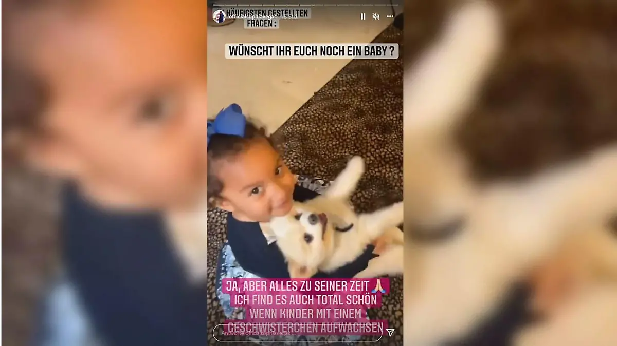 Sophia Vegas beantwortet die Frage nach weiterem Nachwuchs