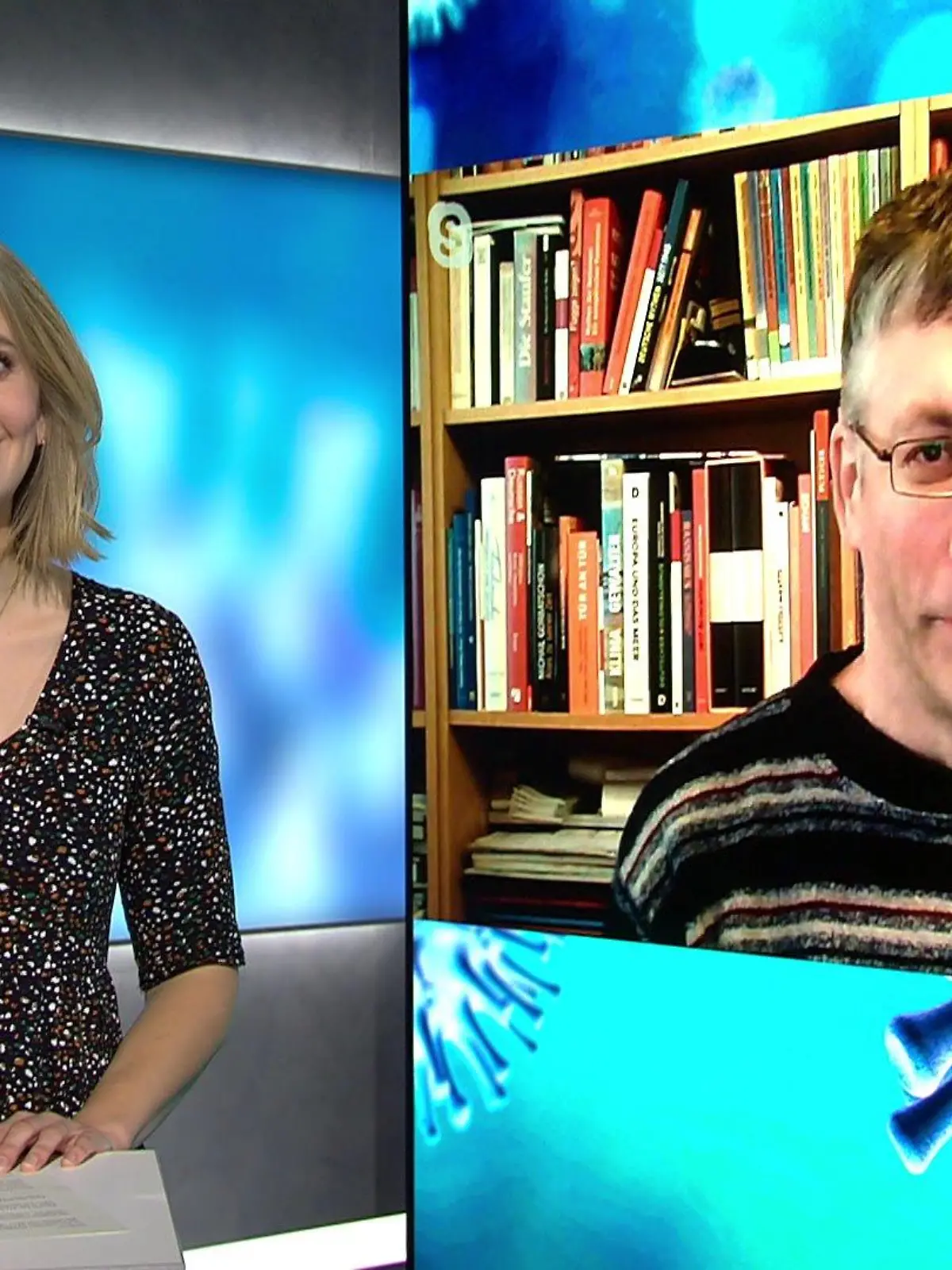 Nele Balgo spricht mit Prof. Timo Ulrichs
