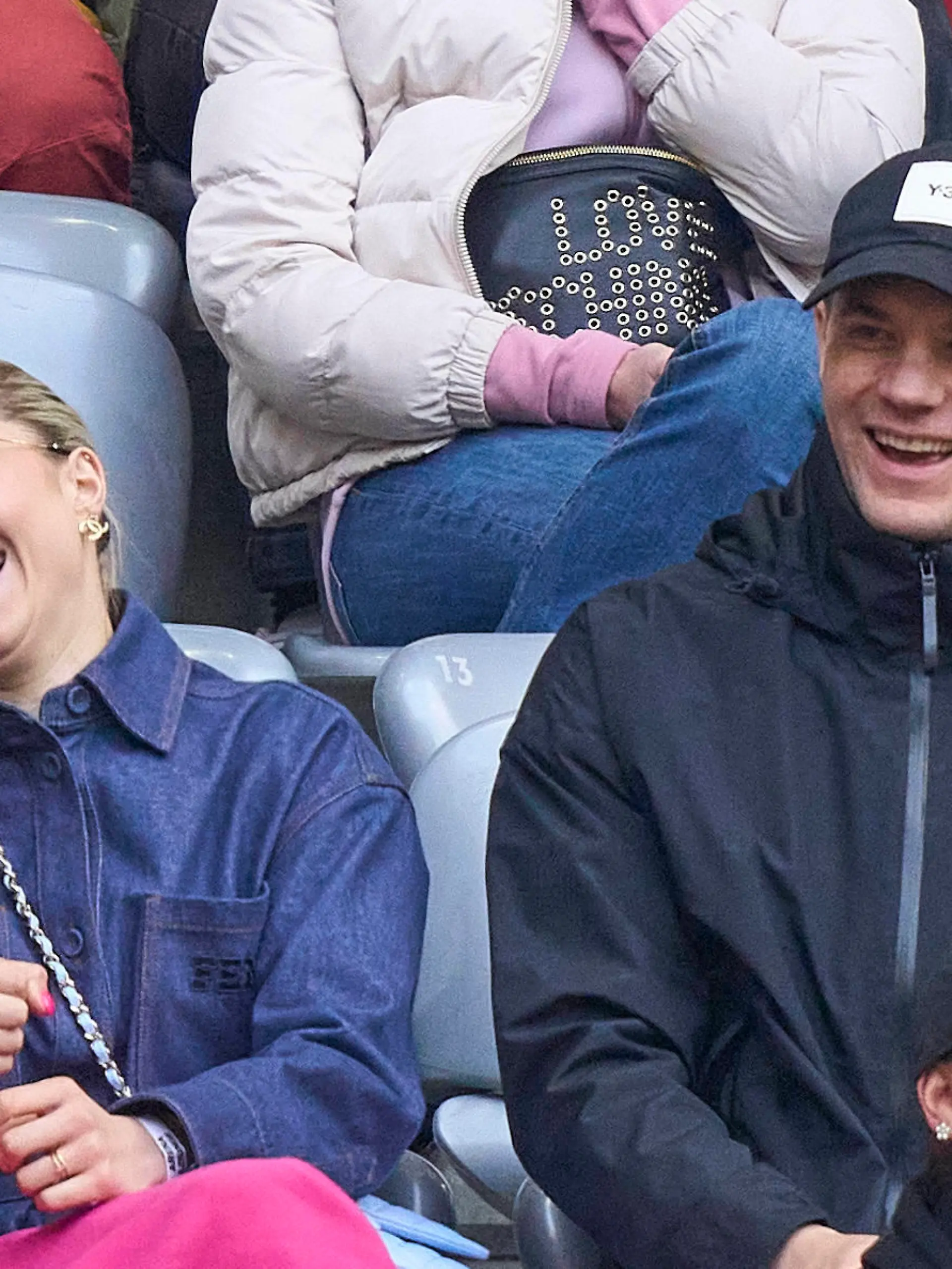 Manuel NEUER, goalkeeper FCB 1 Anika Bissel, girlfriend of Manuel Neuer, in the match FC BAYERN MUENCHEN - HERTHA BSC BERLIN 1.German Football League on Apr 30, 2023 in Munich, Germany. Season 2022/2023, matchday 30, 1.Bundesliga, FCB, München, 30.Spieltag.