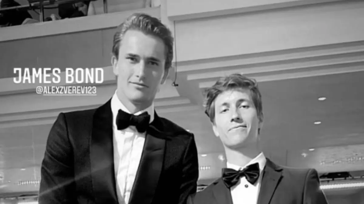 Alexander Zverev (li) und sein Kumpel Sebastian Bühler