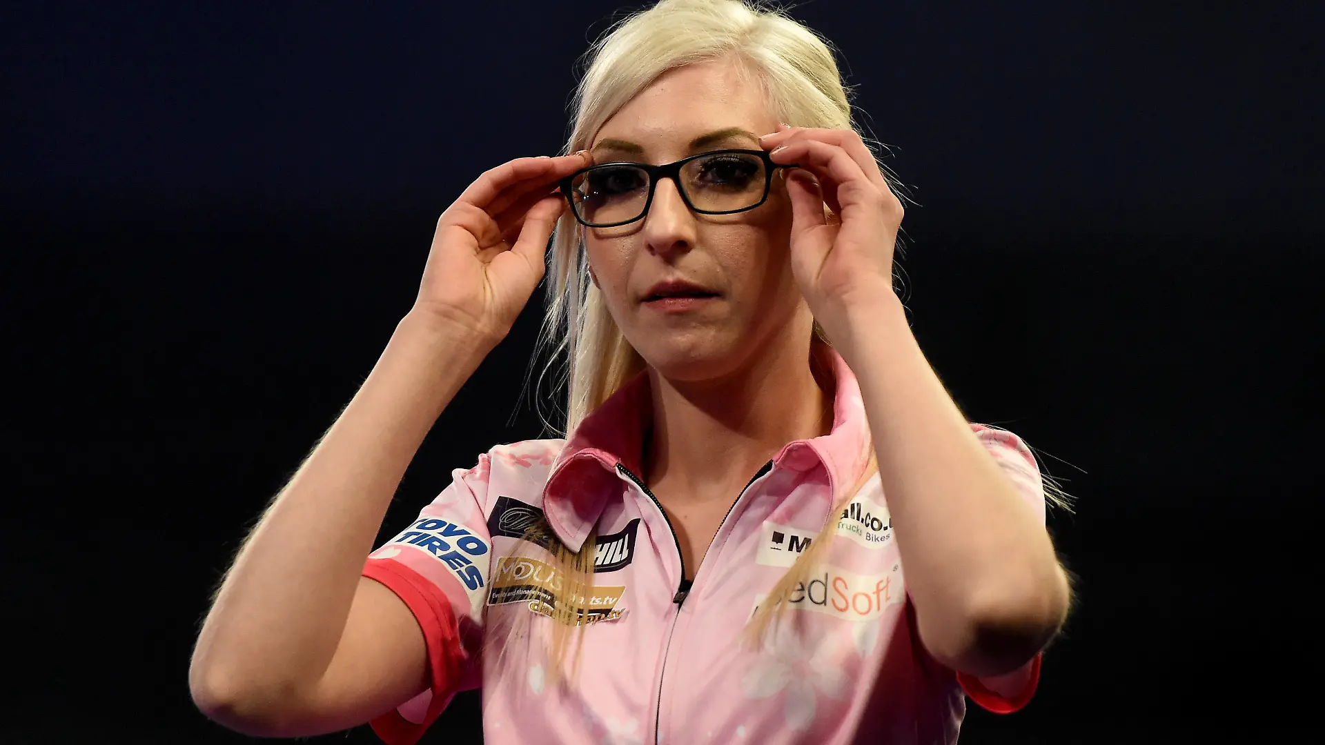 LONDON, ENGLAND - DECEMBER 19: Fallon Sherrock of England during Day Five of the 2021/22 PDC William Hill World Darts Championship at Alexandra Palace on December 19, 2021 in London, England. (Photo by Tom Dulat/Getty Images)